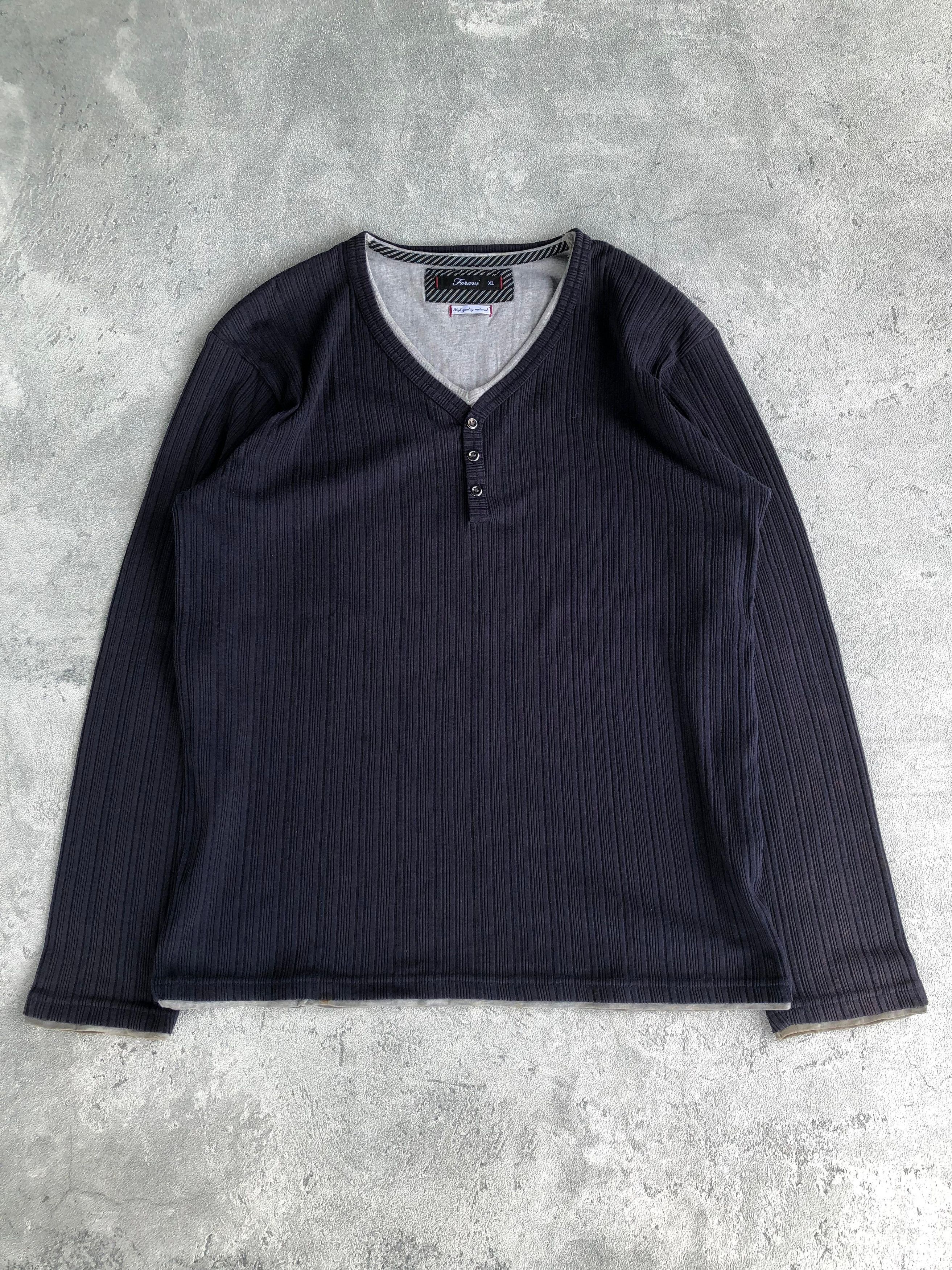 Japanese Brand Foravi Long Sleeve Double Layer Size US XL / EU 56 / 4 - 1 Thumbnail