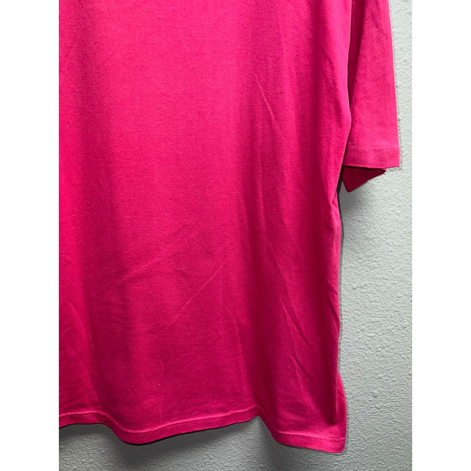 Jerzees 90s Vintage Jerzees USA Made Pink Blank Short Sleeve Shirt L Size US L / EU 52-54 / 3 - 4 Thumbnail