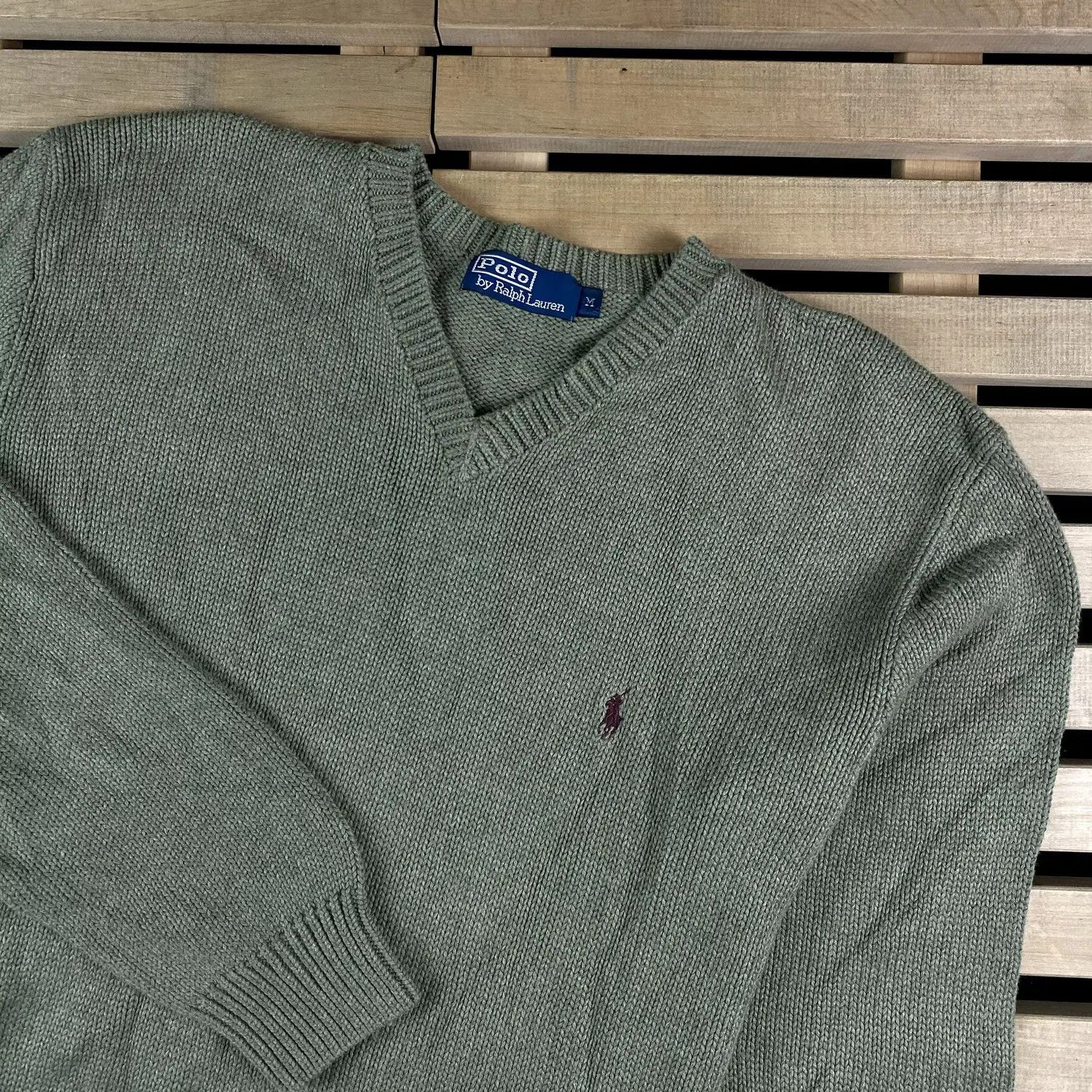 Polo Ralph Lauren Men’s Sweater Polo By Ralph Lauren Vintage Size M V-Neck Size US M / EU 48-50 / 2 - 2 Thumbnail
