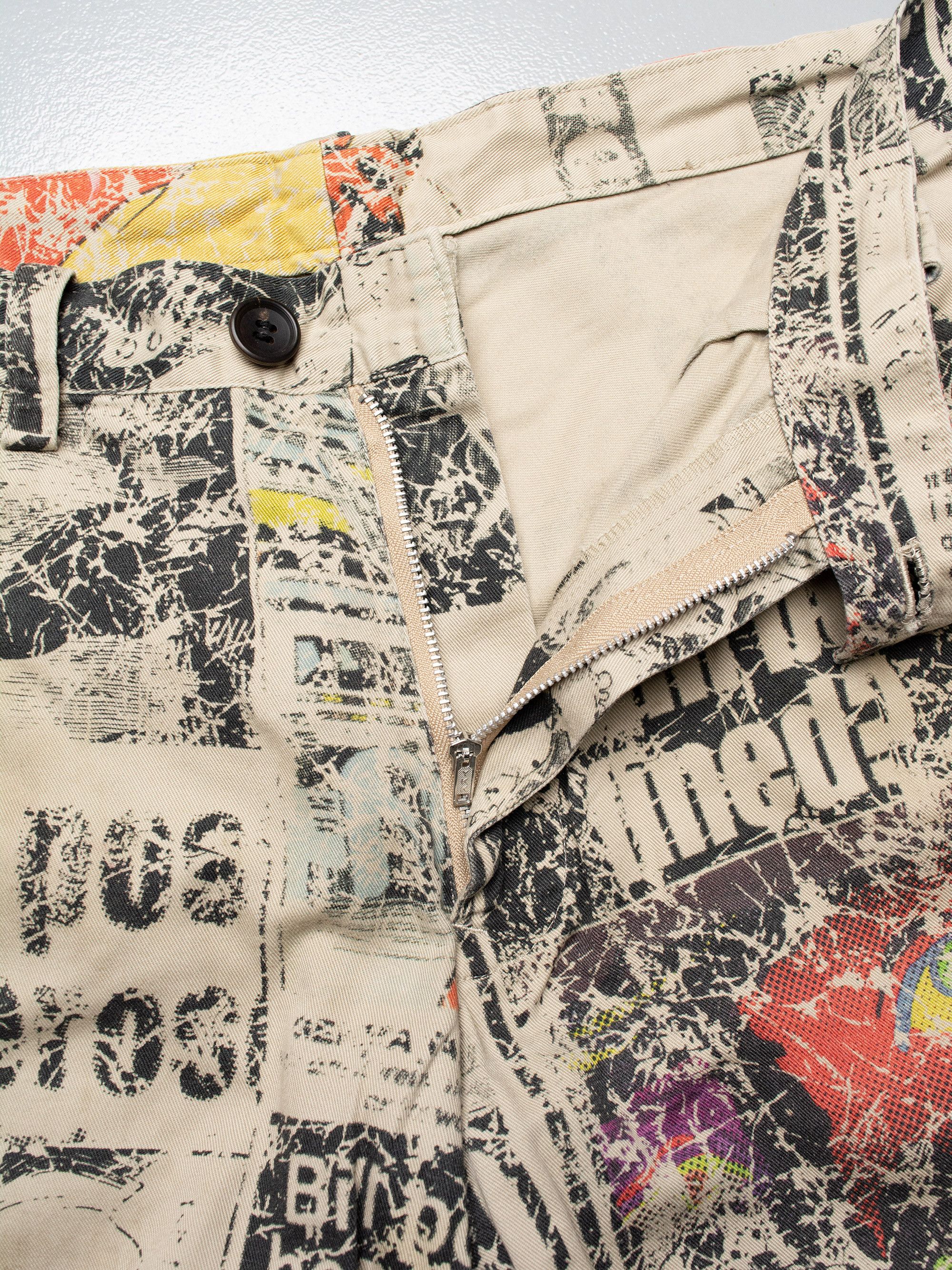 Yohji Yamamoto Y's - S/S 2013 - manga print pants - size 3 Size 33" - 15 Thumbnail