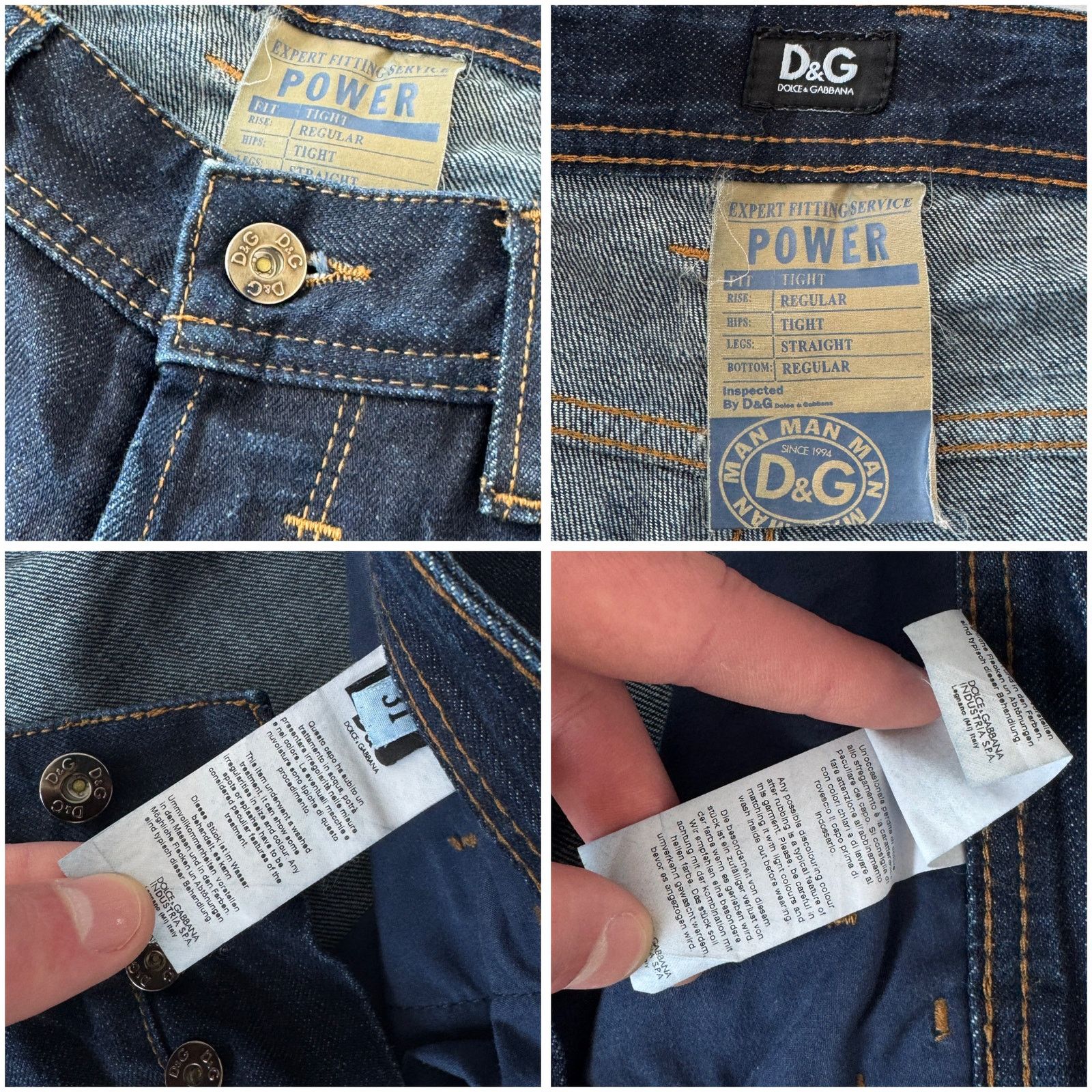 Dolce & Gabbana Dolce & Gabbana Dark Navy Wash Denim Jeans Size US 31 - 3 Thumbnail