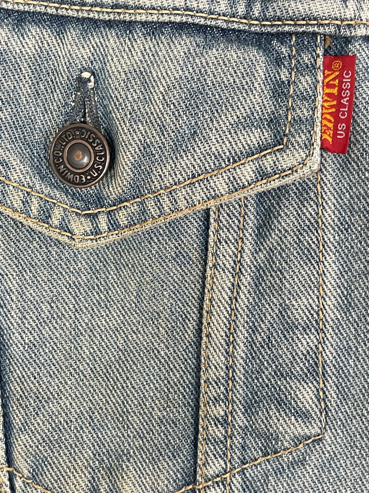 Edwin Vintage Edwin USA Classic Mud Wash Denim Jacket Size US M / EU 48-50 / 2 - 6 Thumbnail