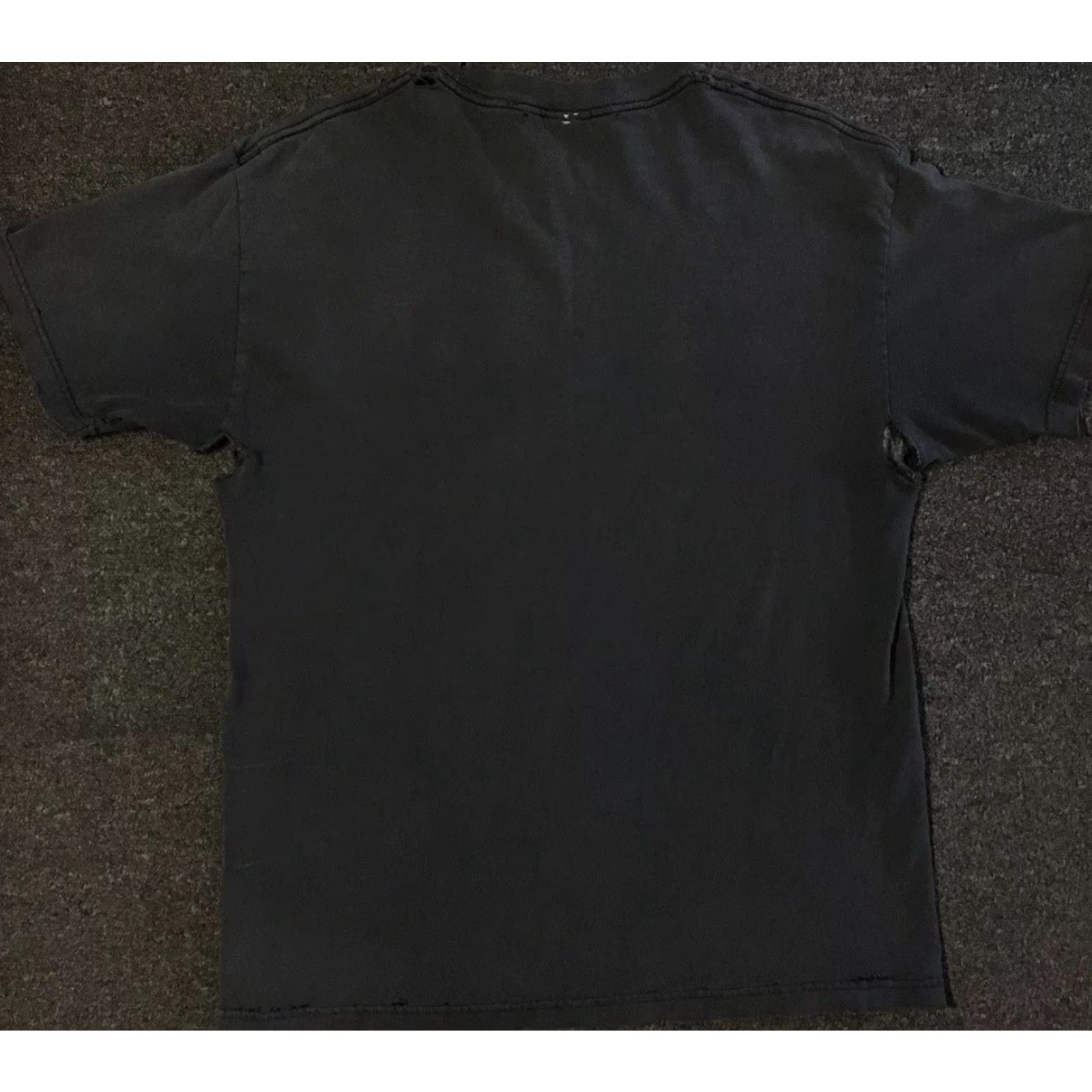Vintage Vtg Sarcasm You’d Be An Ugly Millionaire Thrashed Faded Shirt L Black 80s 90s Grunge Funny Saying Distressed Vintage T-Shirt Mens Size L Size US L / EU 52-54 / 3 - 2 Thumbnail
