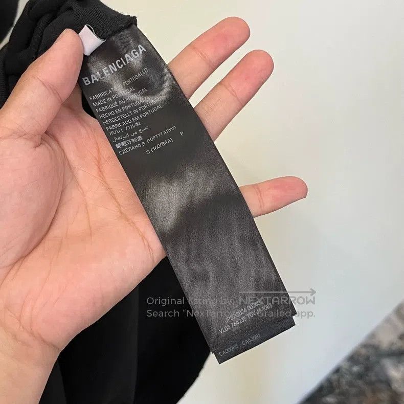 Balenciaga Balenciaga Black Glitter Logo Short Sleeve T-Shirt Size US S / EU 44-46 / 1 - 7 Thumbnail