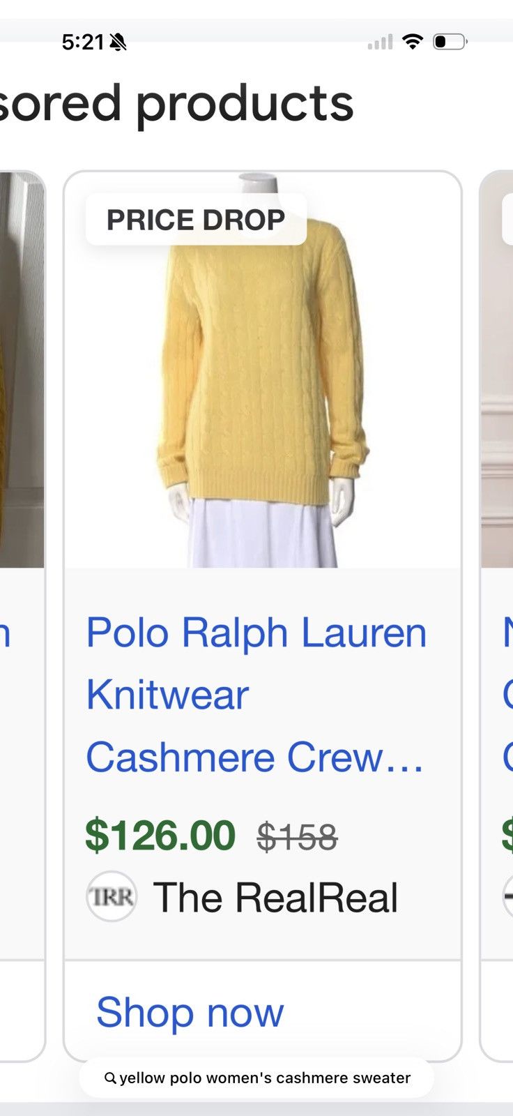 Polo Ralph Lauren Cable knit Cashmere Sweater Size S / US 4 / IT 40 - 5 Thumbnail