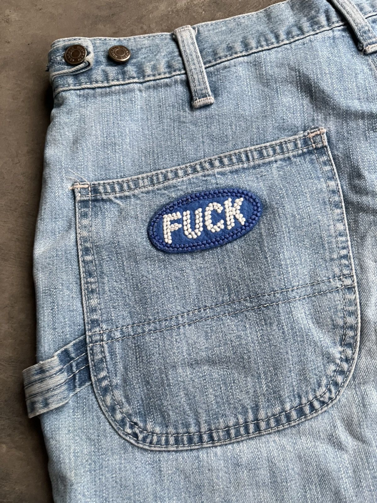 Hysteric Glamour HYSTERIC GLAMOUR CARPENTER EMBROIDERED PATCHES SHORT PANTS Size US 29 - 6 Thumbnail