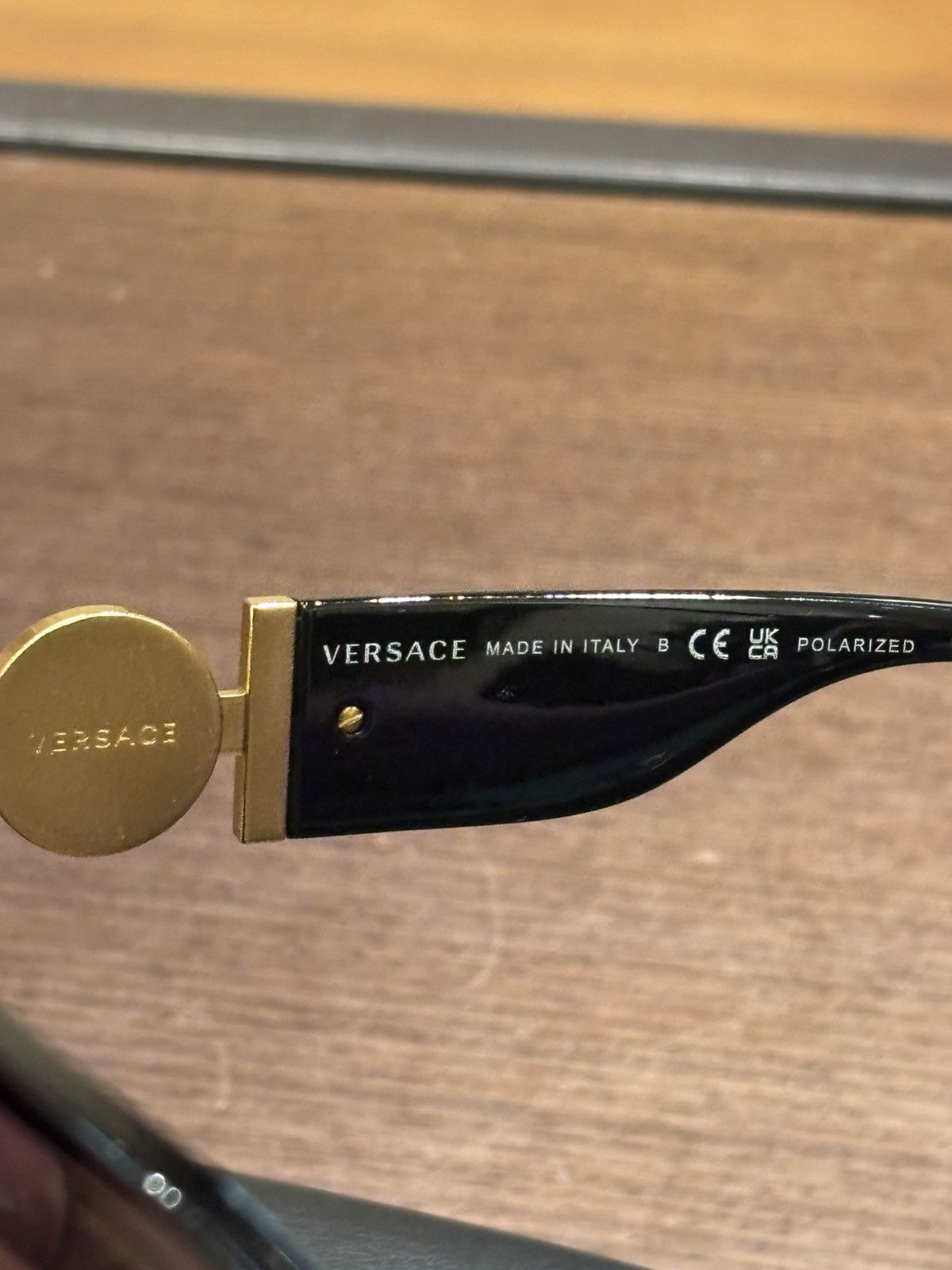 Versace Versace Black Gold Sunglasses Size ONE SIZE - 6 Thumbnail