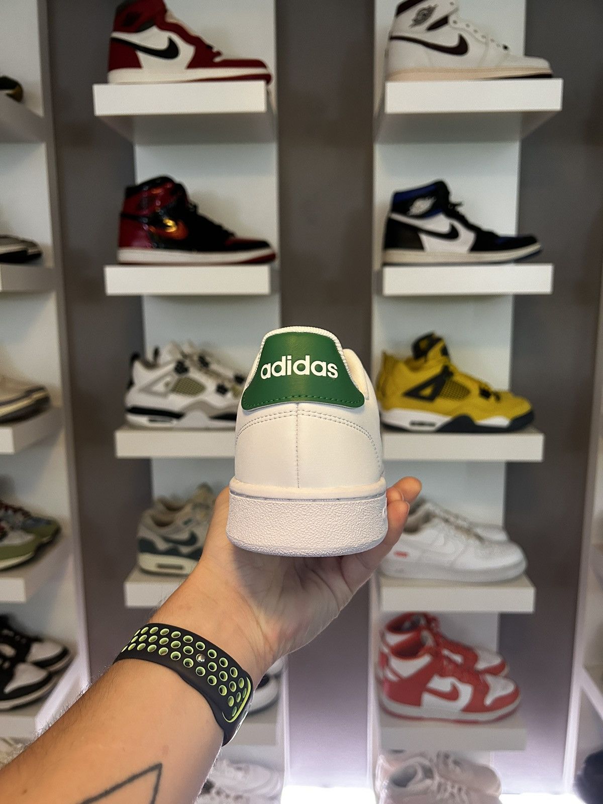 Adidas Adidas Advantage Sneakers Classic White Green Men Size 10 Size US 10 / EU 43 - 3 Thumbnail