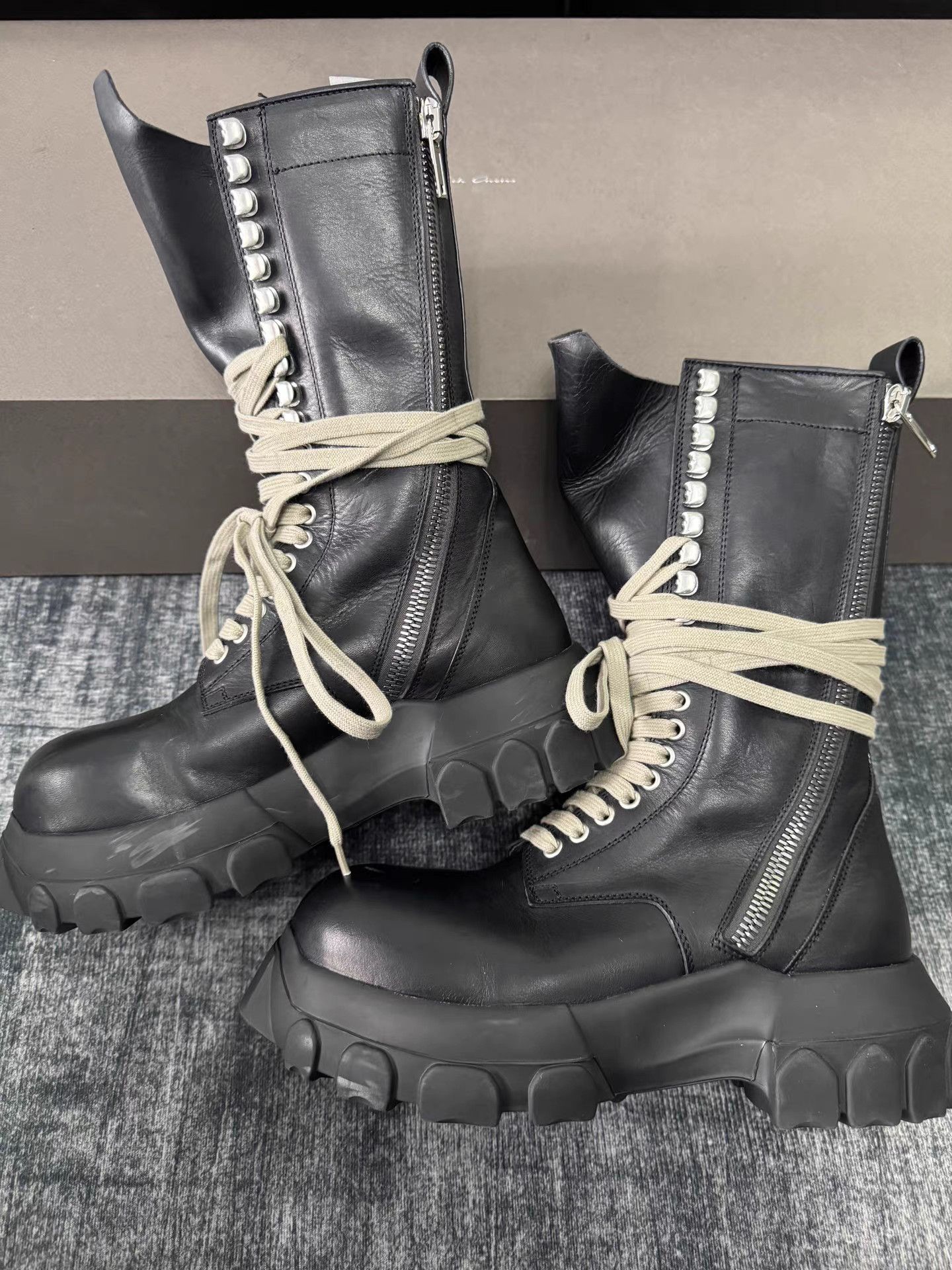 Rick Owens Rick Owens Octopus Lace Combat Boots Size US 9 / IT 39 - 1 Thumbnail