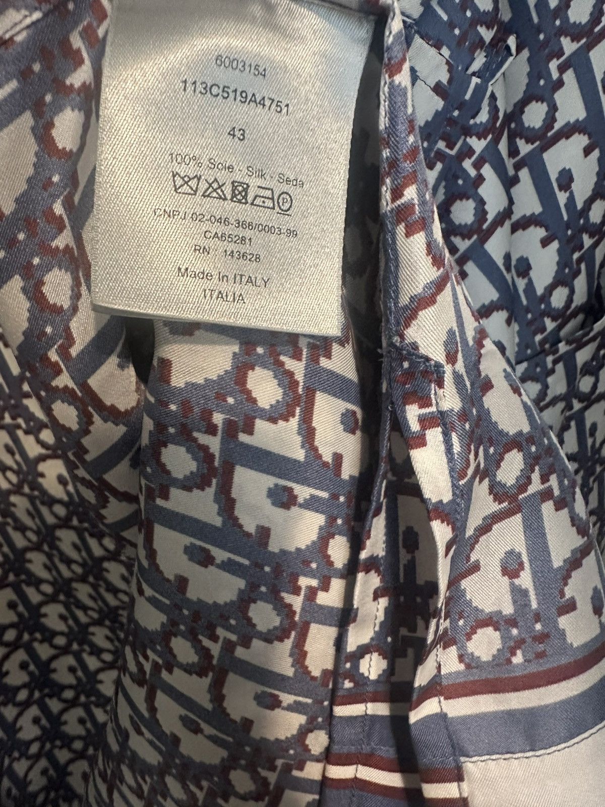 Dior Dior Oblique Bermuda Silk Shirt Size US L / EU 52-54 / 3 - 4 Thumbnail