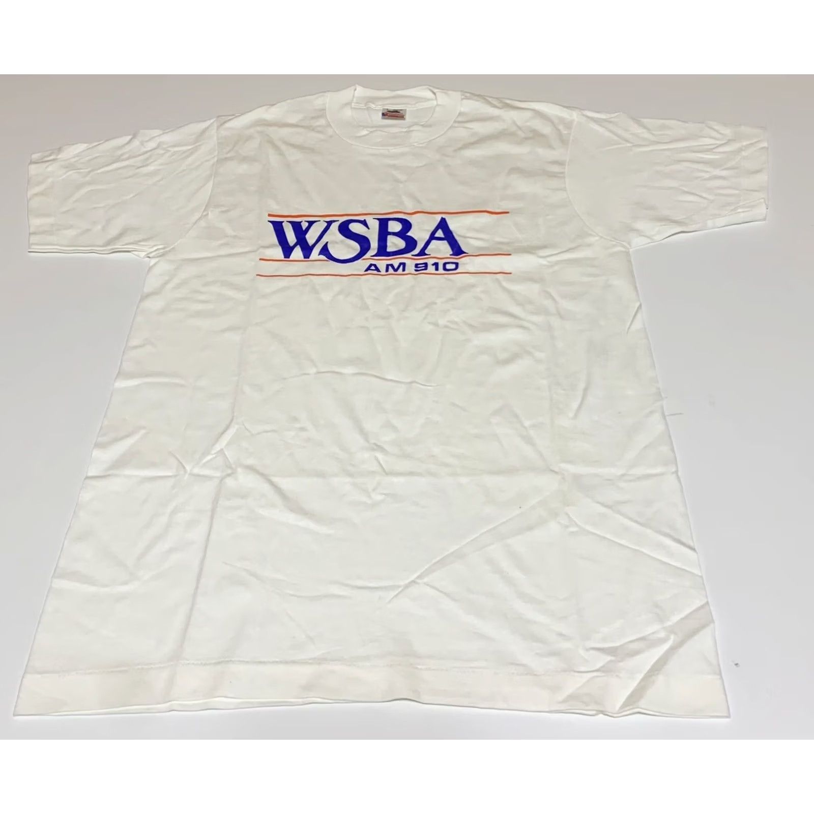 Vintage VINTAGE Pennsylvania WSBA Radio AM 910 T-Shirt Mens Size L/M White Short Sleeve Crew Neck 90s Logo Graphic Print Size US L / EU 52-54 / 3 - 2 Thumbnail