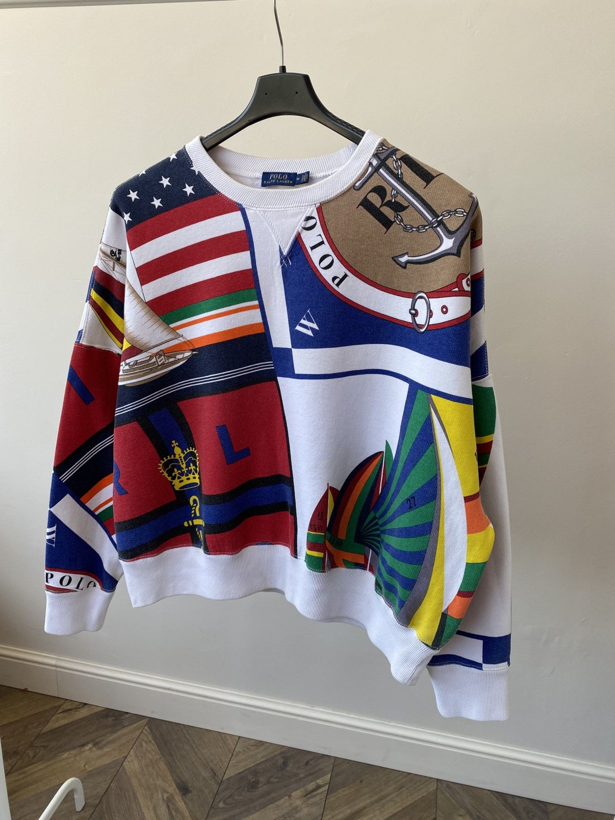 Polo Ralph Lauren Vintage Polo Ralph Lauren Multicoloured Printed Sweatshirt Size US M / EU 48-50 / 2 - 4 Thumbnail