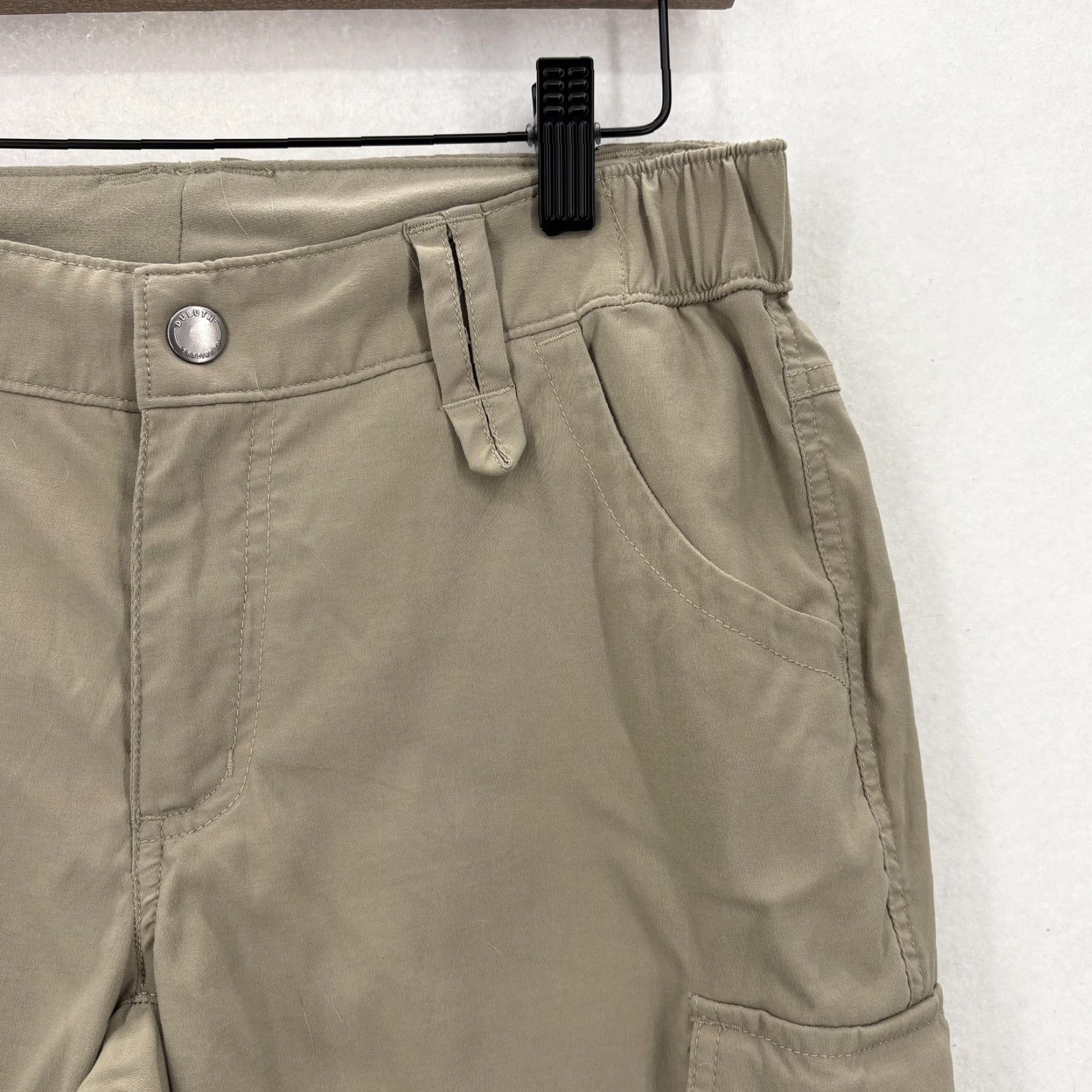 Duluth Trading Company Duluth Pants Womens 6x29 Beige Stretch Convertible Bootcut Flex Dry on the Fly Size 28" / US 6 / IT 42 - 3 Thumbnail