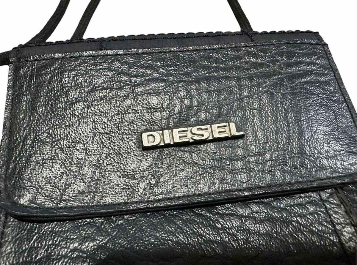 Diesel × Hysteric Glamour × Japanese Brand 🔥Sick Y2K Diesel Leather Neck Pouch Crossbody Bag Punk Size ONE SIZE - 3 Thumbnail