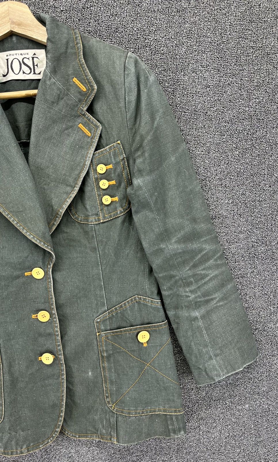 Japanese Brand Vintage Jose Boutique Denim Cardigan Jacket Size M / US 6-8 / IT 42-44 - 4 Thumbnail