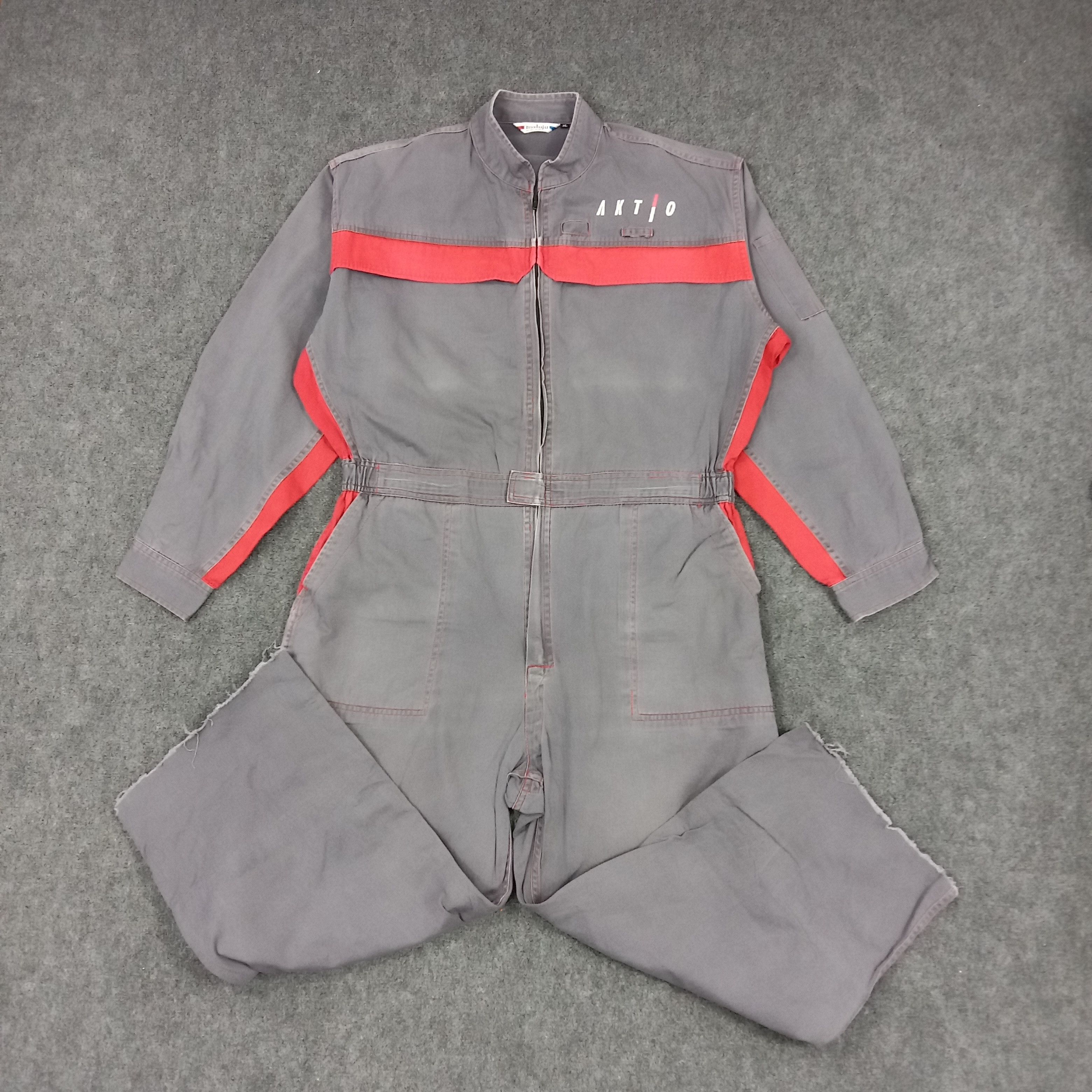 Japanese Brand × Vintage AKTO Japan Motorsports Baggy Style Coverall Jacket Size US XL / EU 56 / 4 - 4 Thumbnail