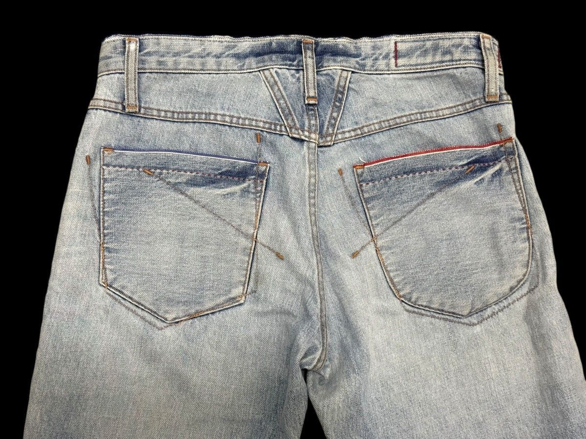 Marithe + Francois Girbaud MARITHE FRANCOIS GIRBAUD HALF SELVEDGE DISTRESSED JEANS Size US 30 / EU 46 - 13 Thumbnail