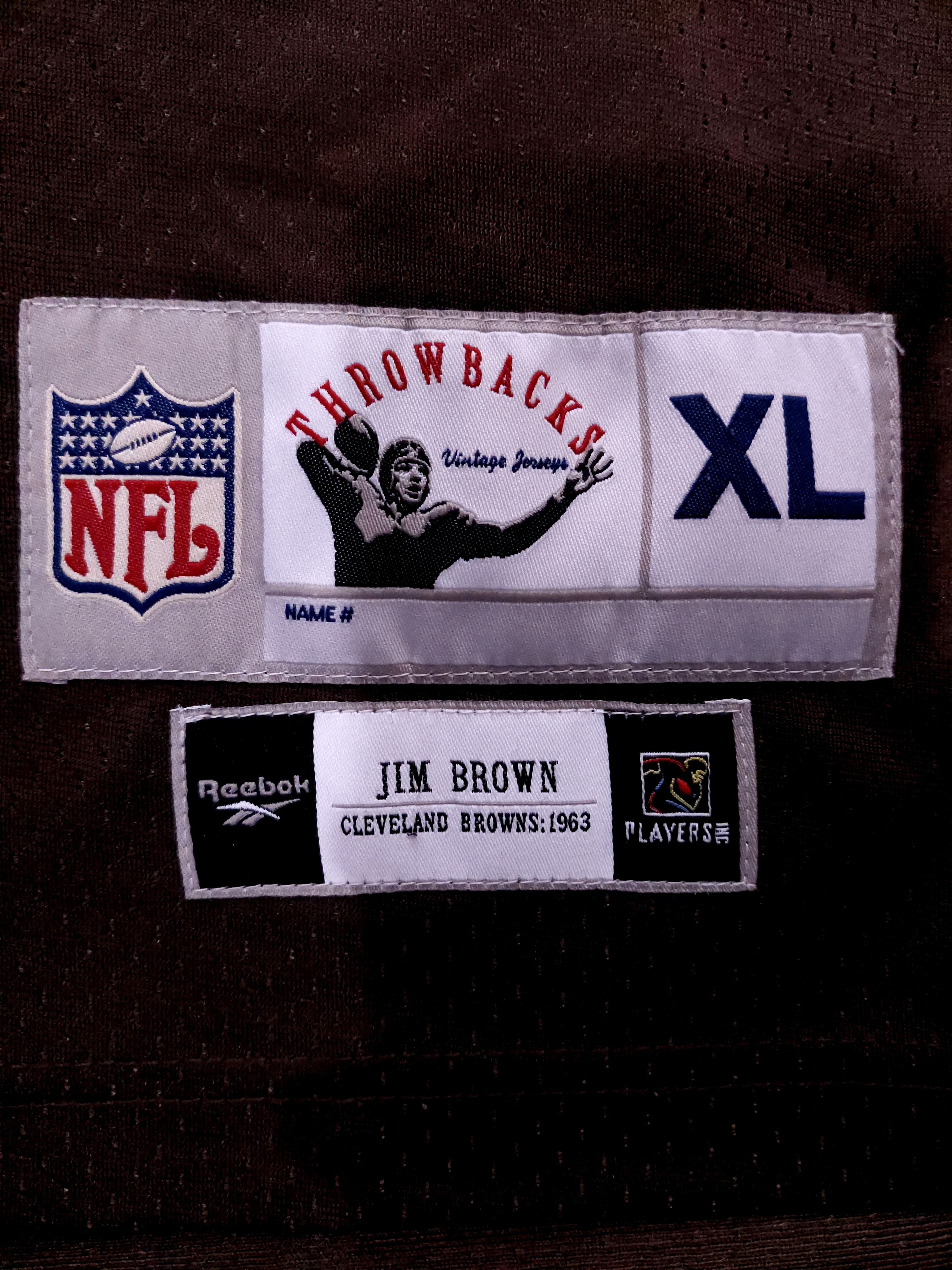 Reebok Authentic Cleveland Browns Jim Brown Reebok Throwback Jersey Size US XL / EU 56 / 4 - 3 Thumbnail