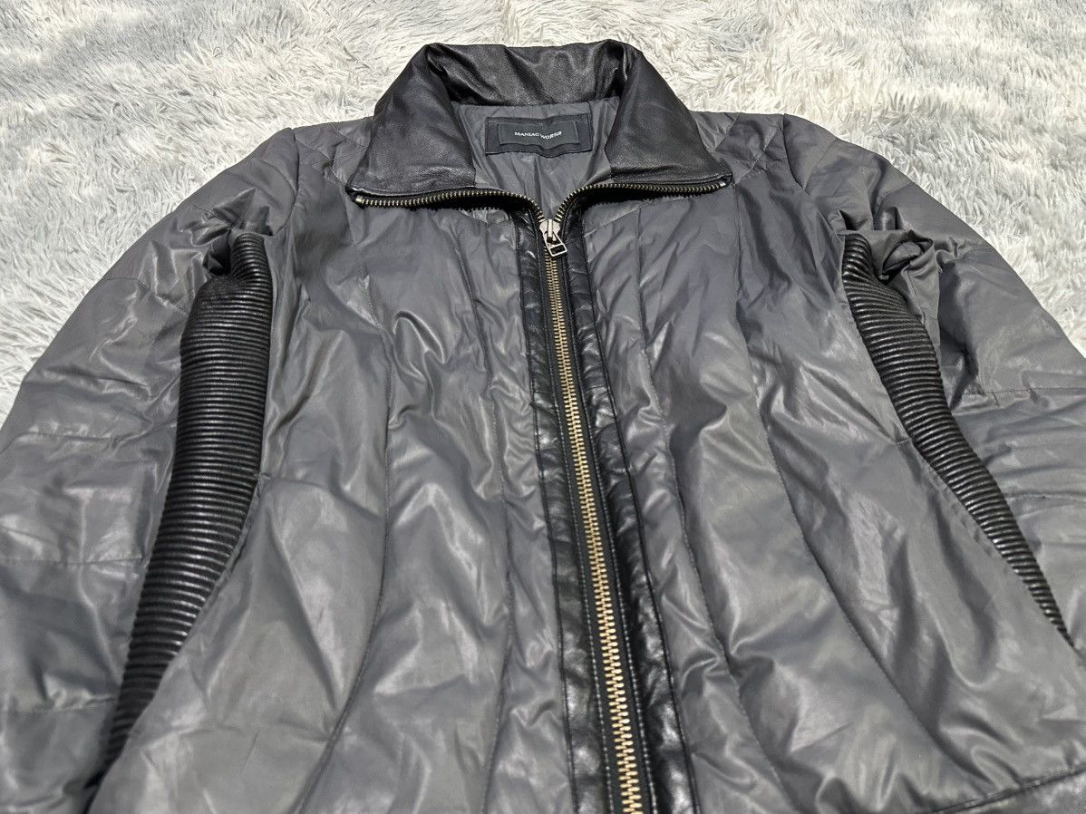 Le Grande Bleu (L.G.B.) 🔥Sick Y2K Maniac Works Puffer Leather Jacket Size US L / EU 52-54 / 3 - 2 Thumbnail