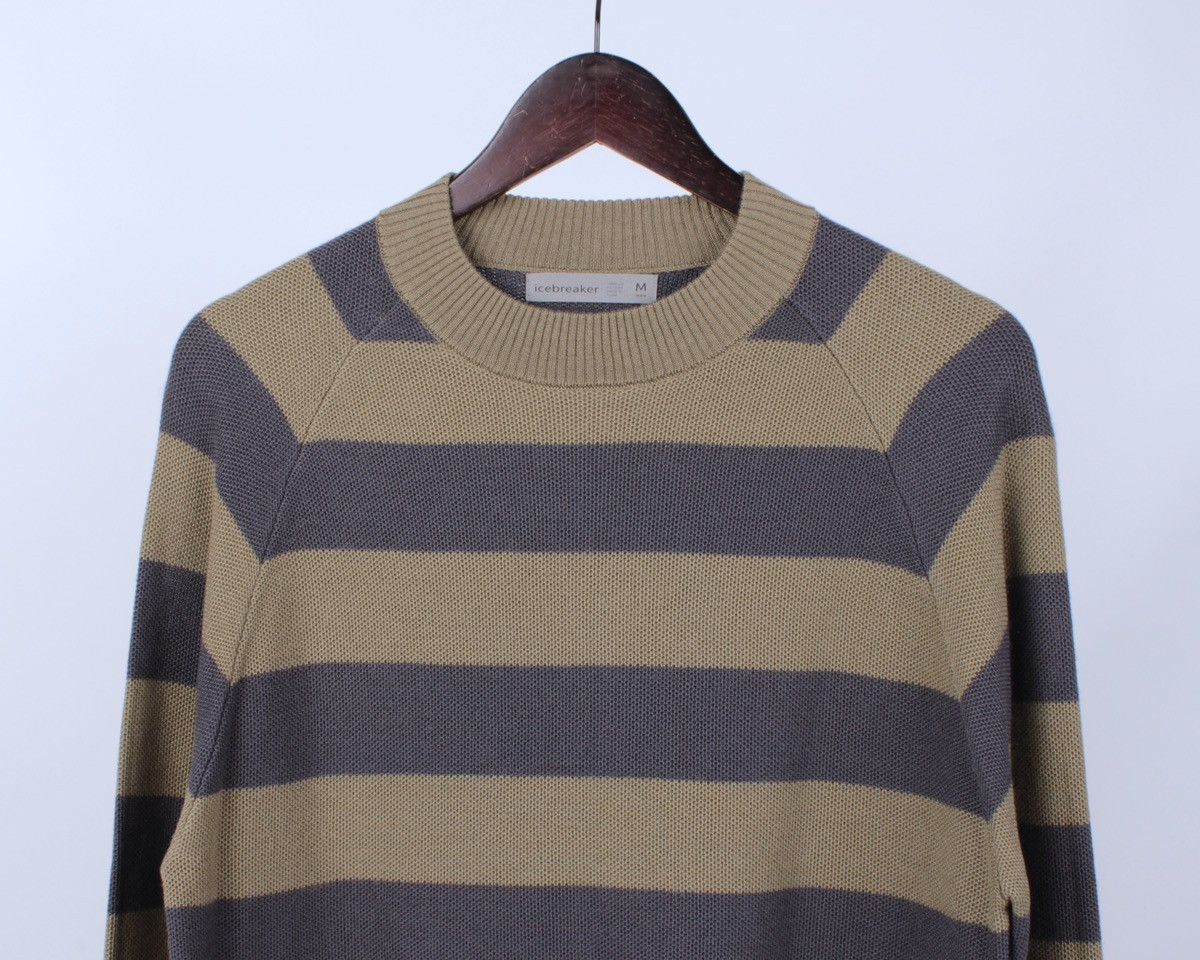 Icebreaker ICEBREAKER Merino Lyocell Striped Knitted Sweater Sweatshirt Size US M / EU 48-50 / 2 - 2 Thumbnail