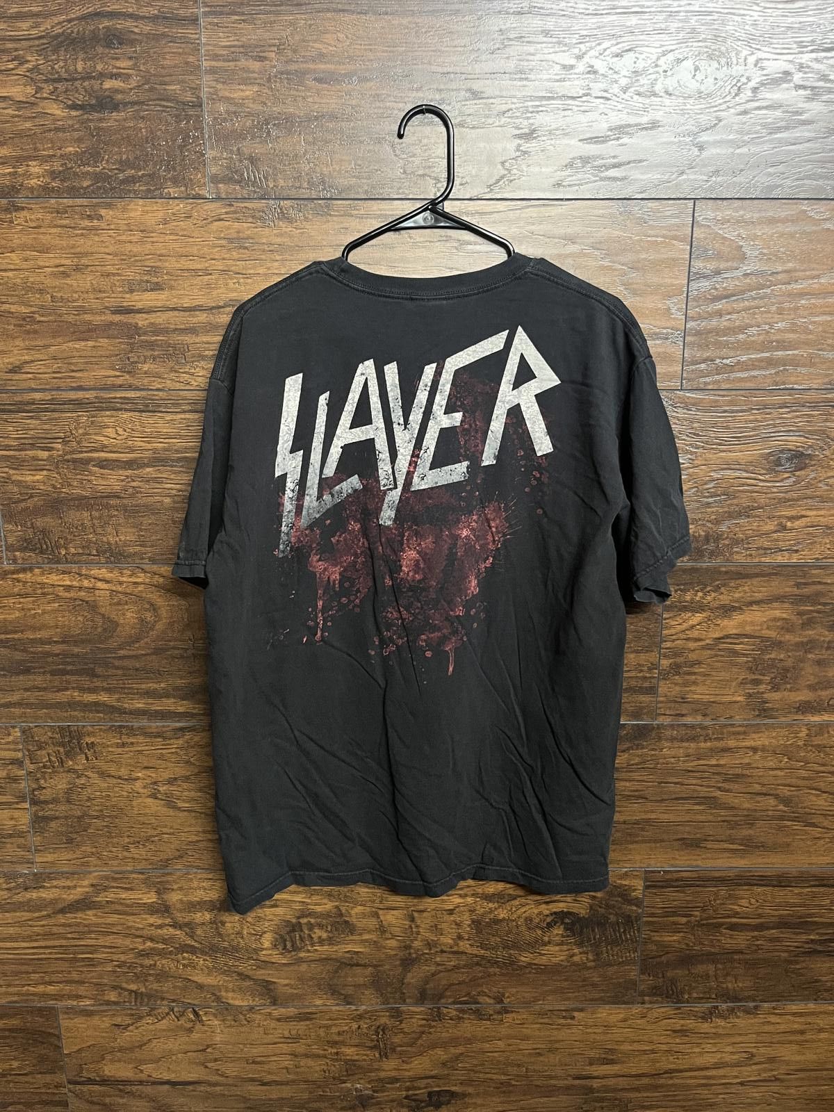 Designer Faded Slayer Tee - Slayer Eagle Soldier Official T-shirt - L Size US L / EU 52-54 / 3 - 2 Thumbnail