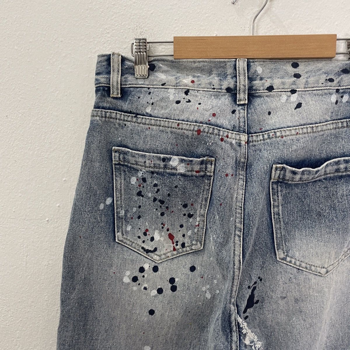 Other Vintage Guuka No War Patchwork Distressed Denim Jeans Size US 29 - 9 Thumbnail
