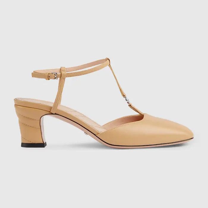 o1s1wg110425 Double G Slingback Pumps in Beige