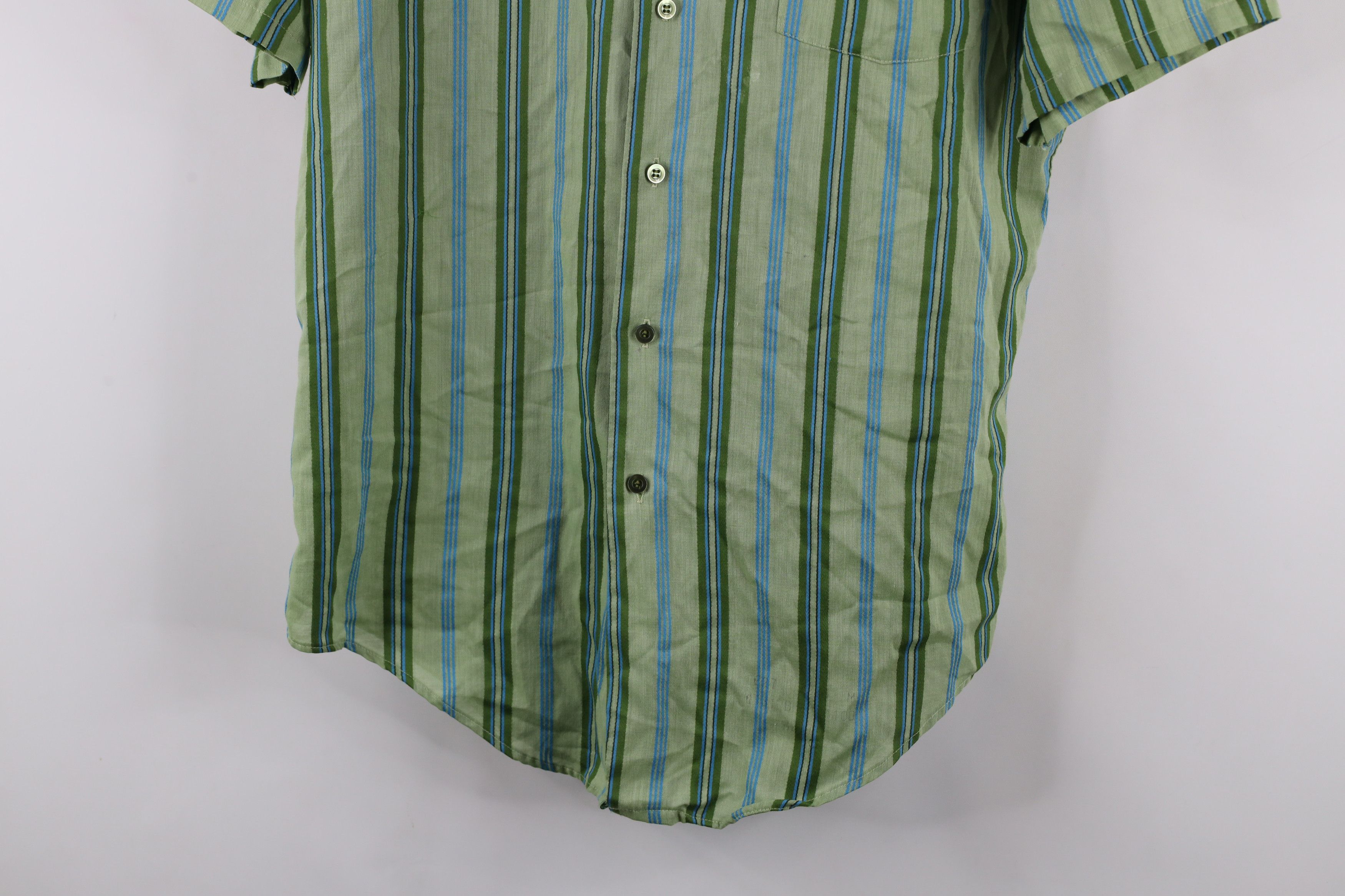 Vintage Vintage 60s 70s Streetwear Tapered Striped Button Shirt USA Size US M / EU 48-50 / 2 - 3 Thumbnail
