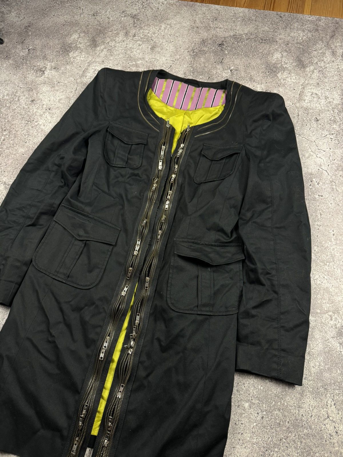 Japanese Brand Vintage Japanese Avant Garde Y2K punk goth Multi Zip Jacket Size M / US 6-8 / IT 42-44 - 2 Thumbnail