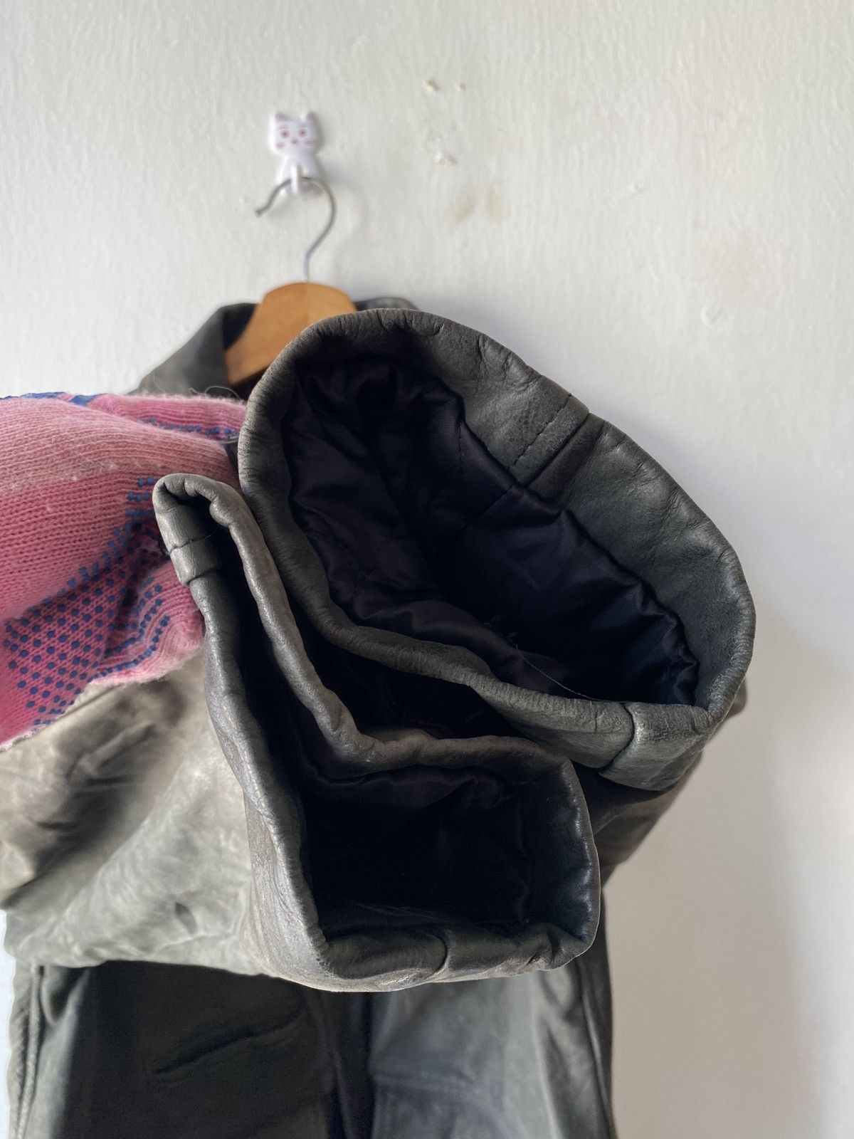 Schott × Vintage 1980s - Vintage Schott Nyc Sportswear Leather Jacket Size US L / EU 52-54 / 3 - 13 Thumbnail