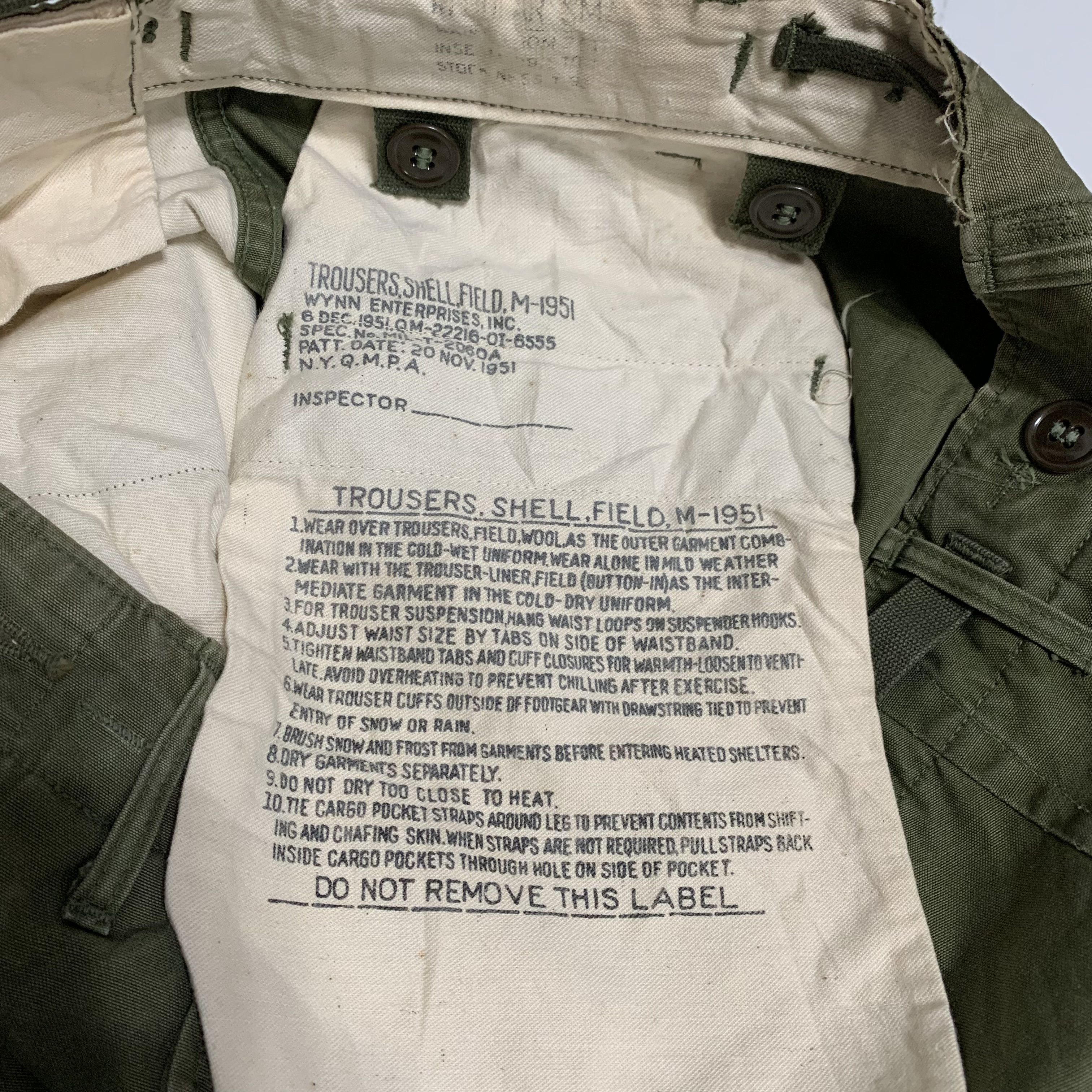 Vintage Vintage 50s M-1951 Military Cargo Pants Size US 32 / EU 48 - 12 Thumbnail