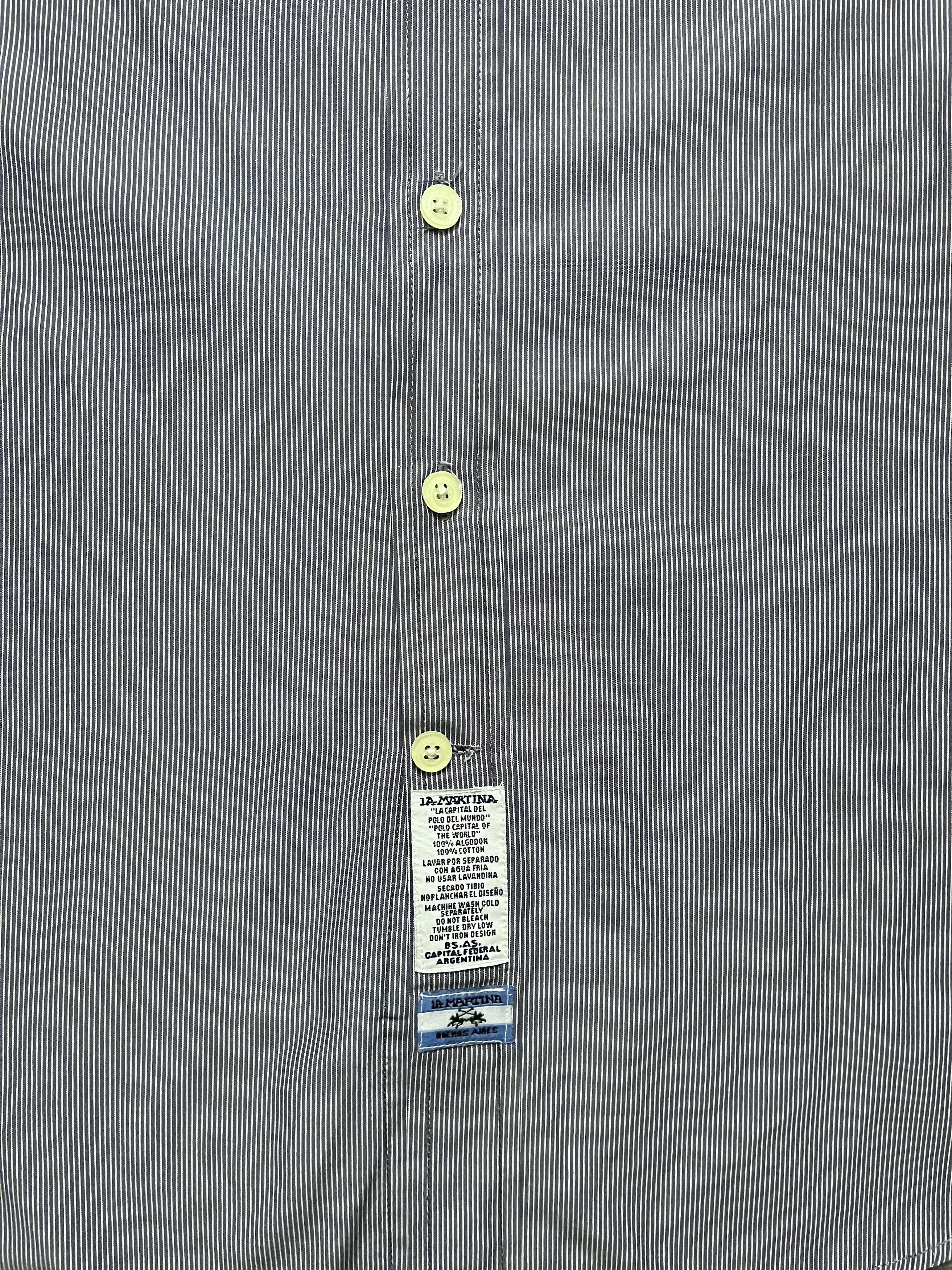 La Martina Vintage Button Up La Martina Big Logo Striped Mens L Size US L / EU 52-54 / 3 - 5 Thumbnail