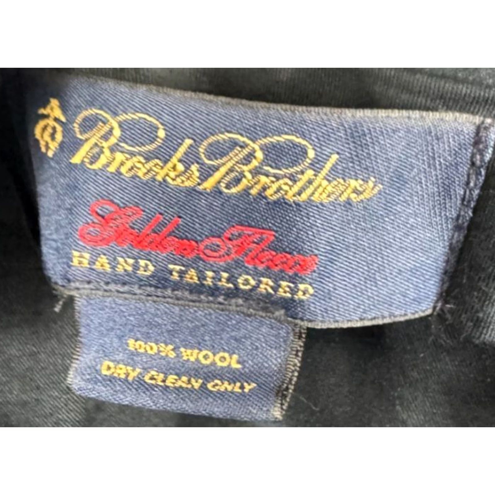 Brooks Brothers Brooks Brothers Golden Fleece Dress Pants Hand Tailored Men Wool Black Cuff 35x32 Size US 35 - 2 Thumbnail