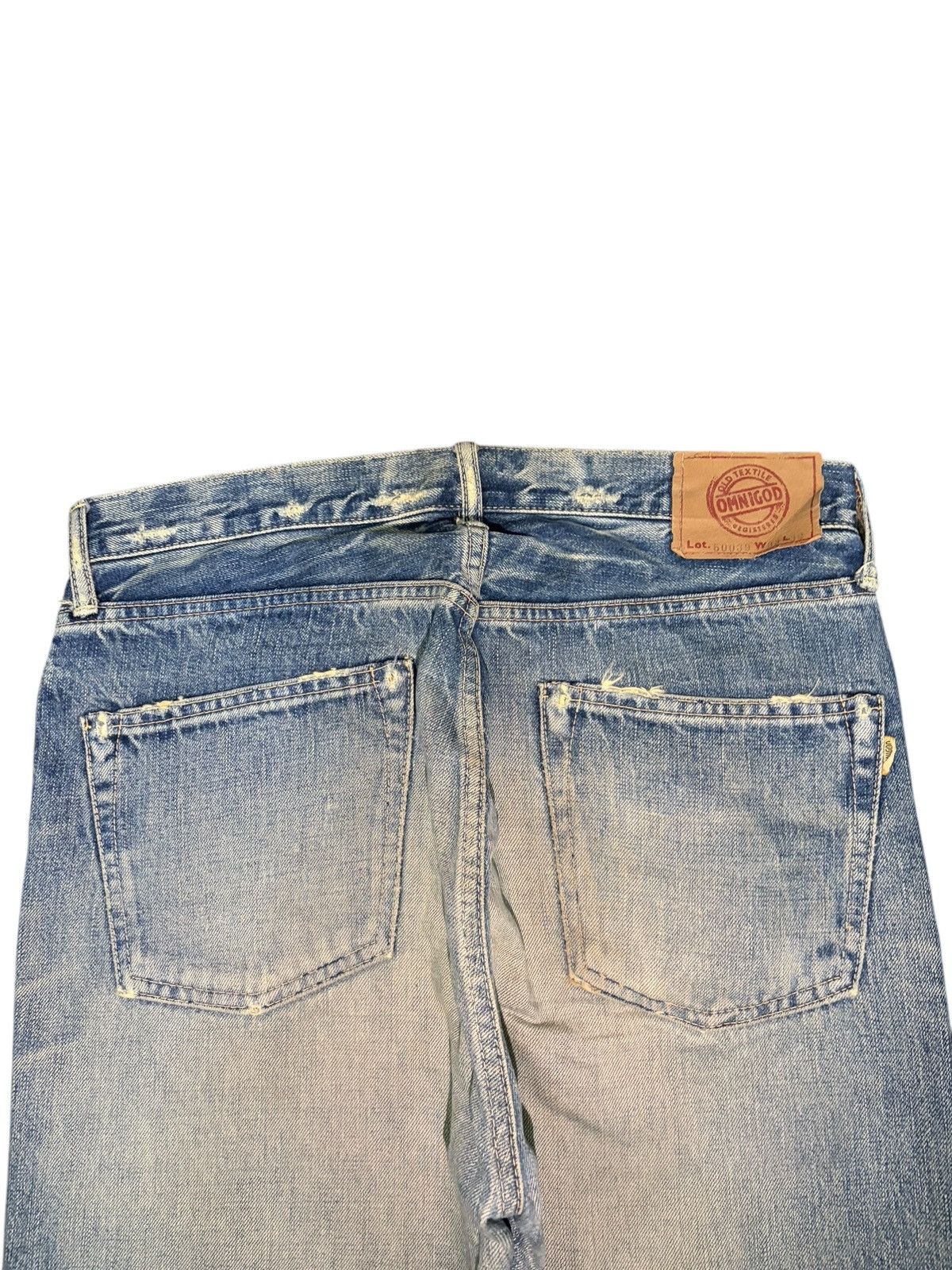 OMNIGOD Vintage Omnigod Selvedge Rusty Wash Distress Loose Jeans Size US 32 / EU 48 - 4 Thumbnail