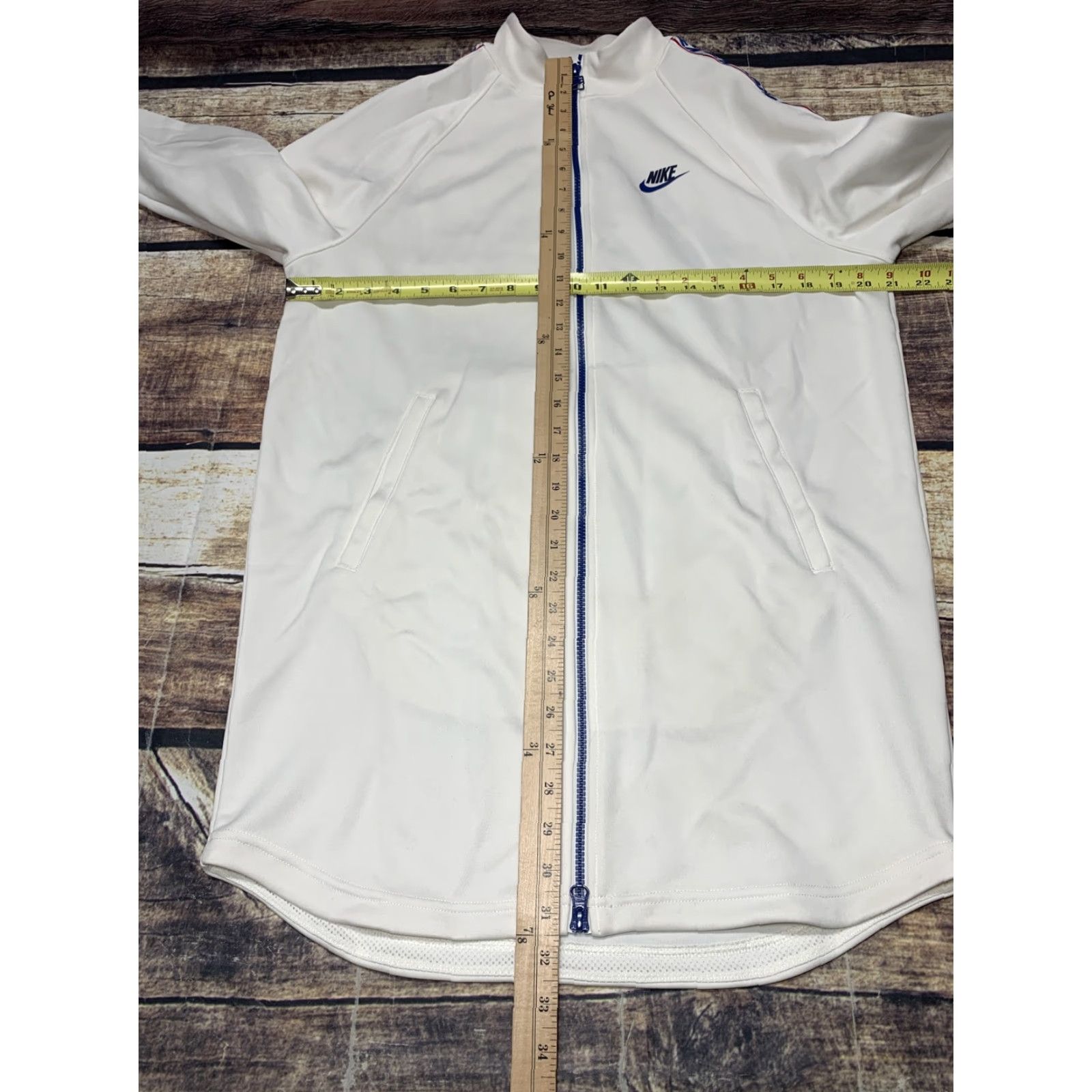 Nike Nike Sportswear Taped Poly Retro Track Jacket Men Small Bone Blue Size US S / EU 44-46 / 1 - 2 Thumbnail