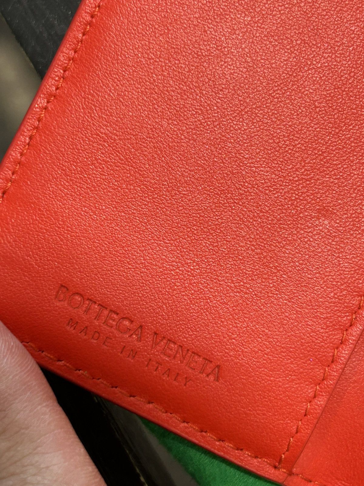 Bottega Veneta Bottega Veneta Red Woven Wallet Size ONE SIZE - 3 Thumbnail
