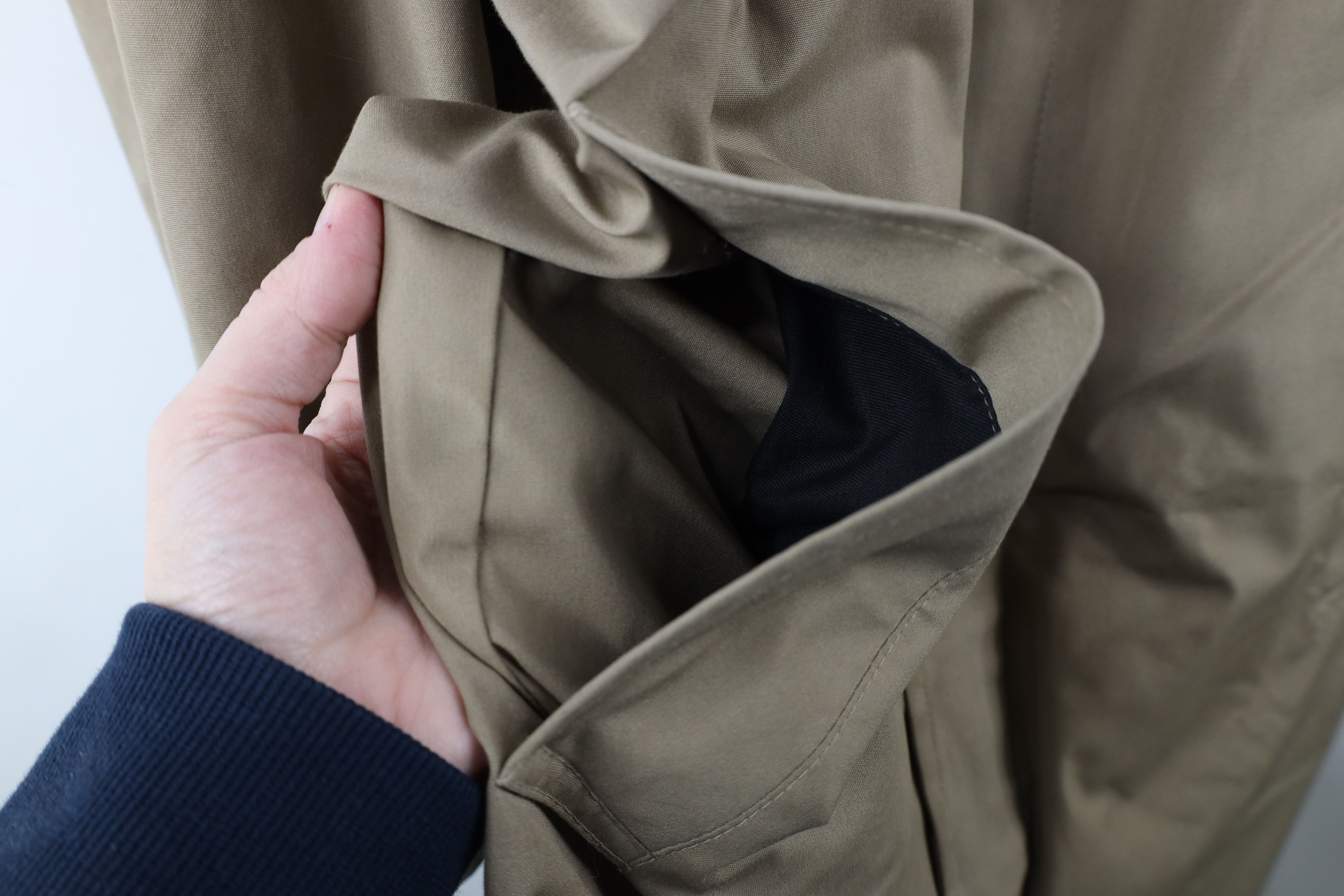 Vintage Vintage 90s Streetwear Lined Trench Coat Rain Jacket Beige Size US L / EU 52-54 / 3 - 8 Thumbnail