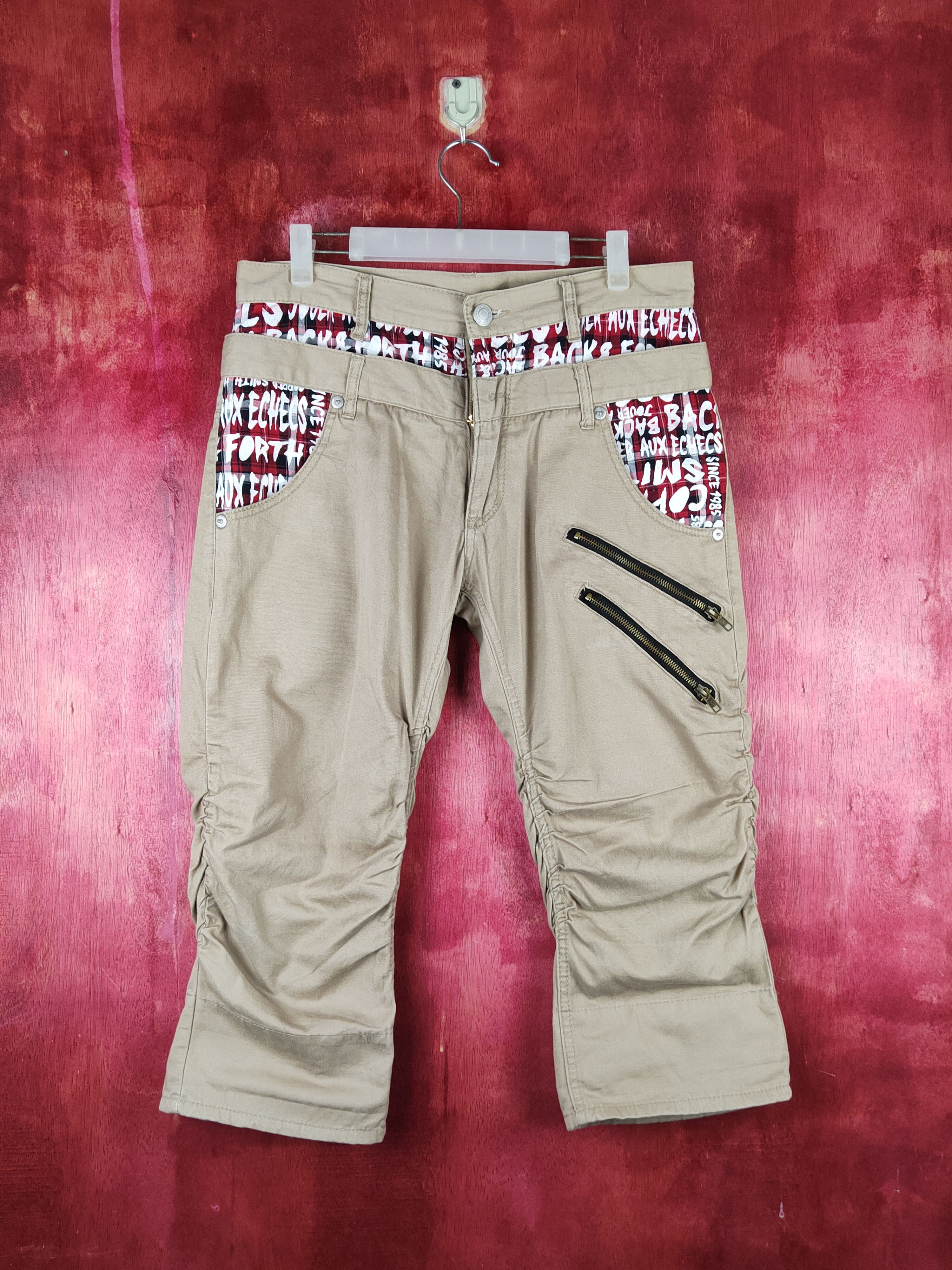 Japanese Brand Japan double waist seditionaries Brown short Pants #S1520 Size 33" - 2 Thumbnail