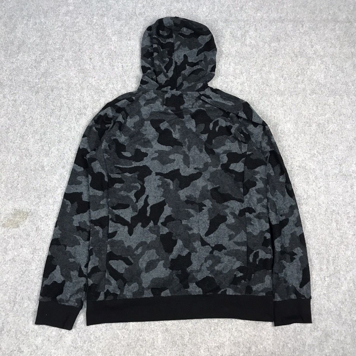 Japanese Brand × Le Grande Bleu (L.G.B.) × MOUSSY MOUSSY BLACK CAMO HOODIES PUNK ZIPPER JACKET Size US L / EU 52-54 / 3 - 7 Thumbnail
