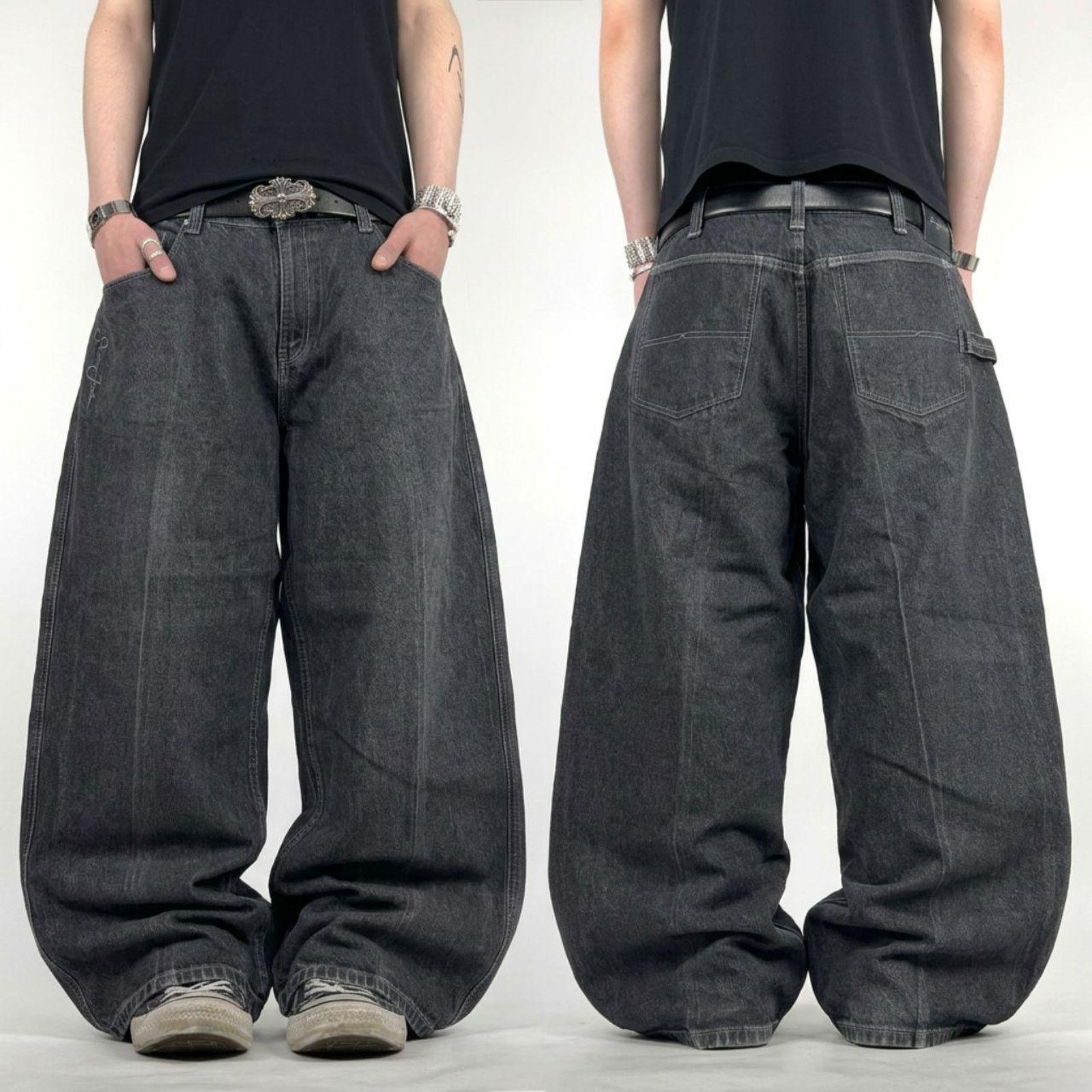 Sean John × Vintage VTG Sean John Black Deadstock Baggy Denim 