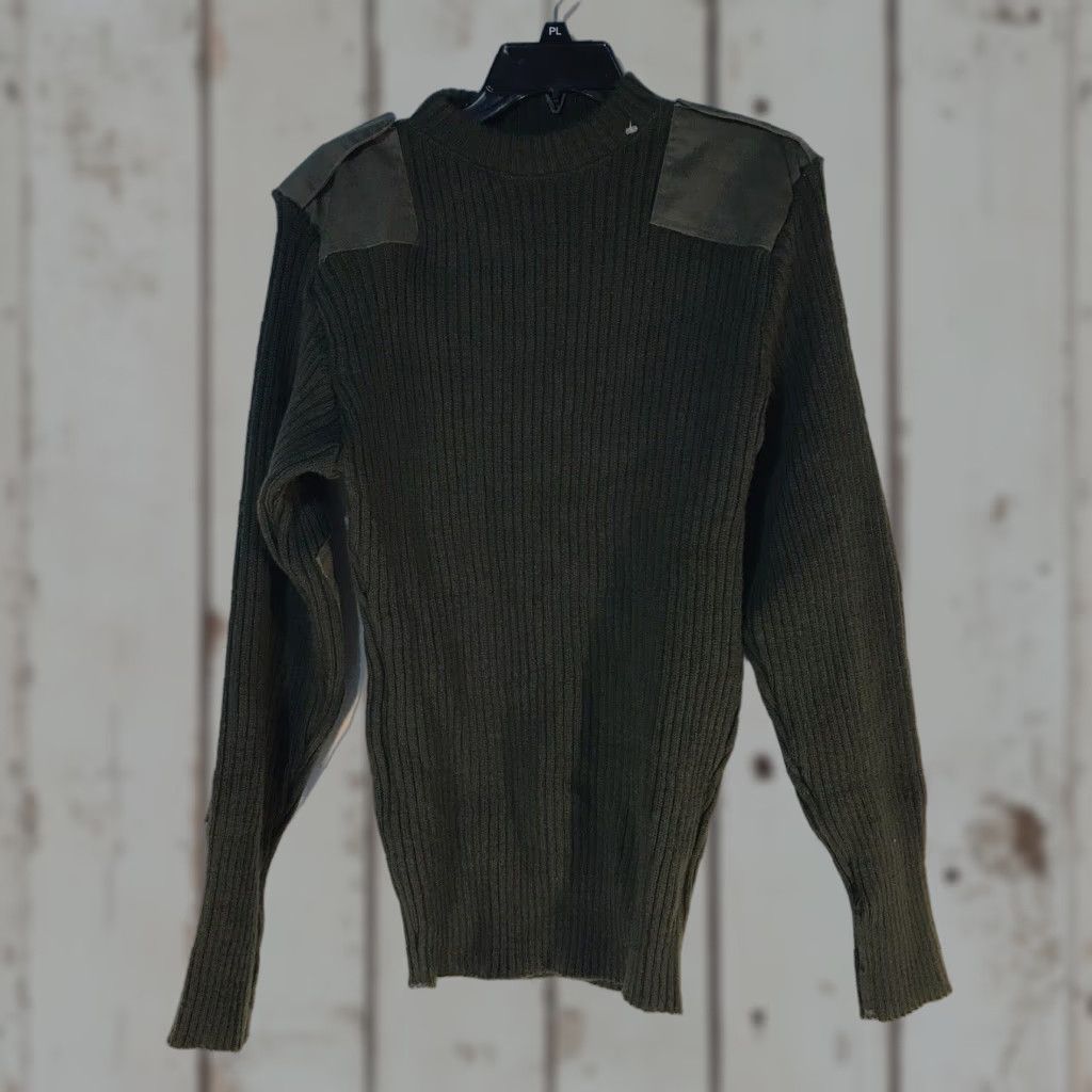 Vintage Defense Logistics Agency Wool Sweater Pullover Mens Large Green Heavyweight Casual Classic Size US L / EU 52-54 / 3 - 1 Thumbnail