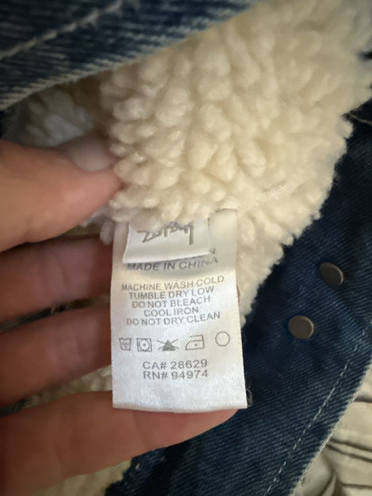 Stussy Stussy denim sherpa lined jacket Size US M / EU 48-50 / 2 - 4 Thumbnail