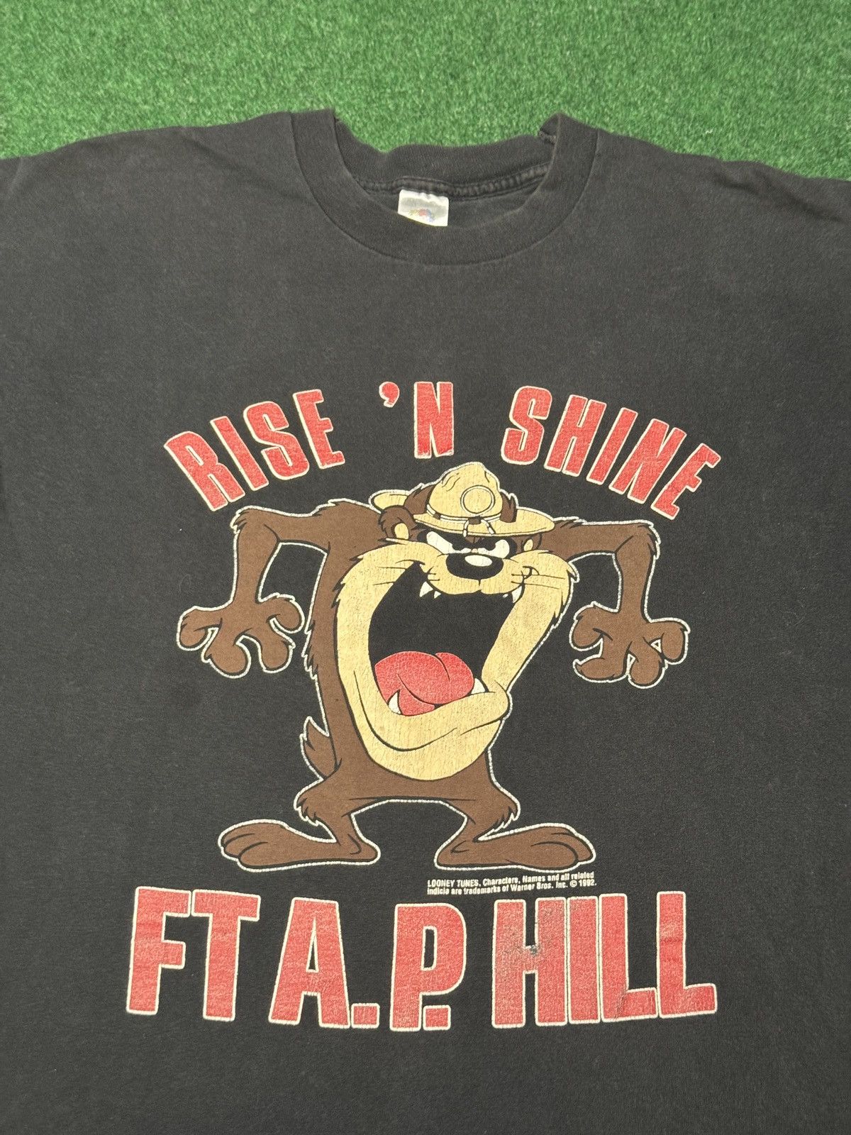 90s Taz RARE Rise Shine Fort A.P. Hill Military T Shirt