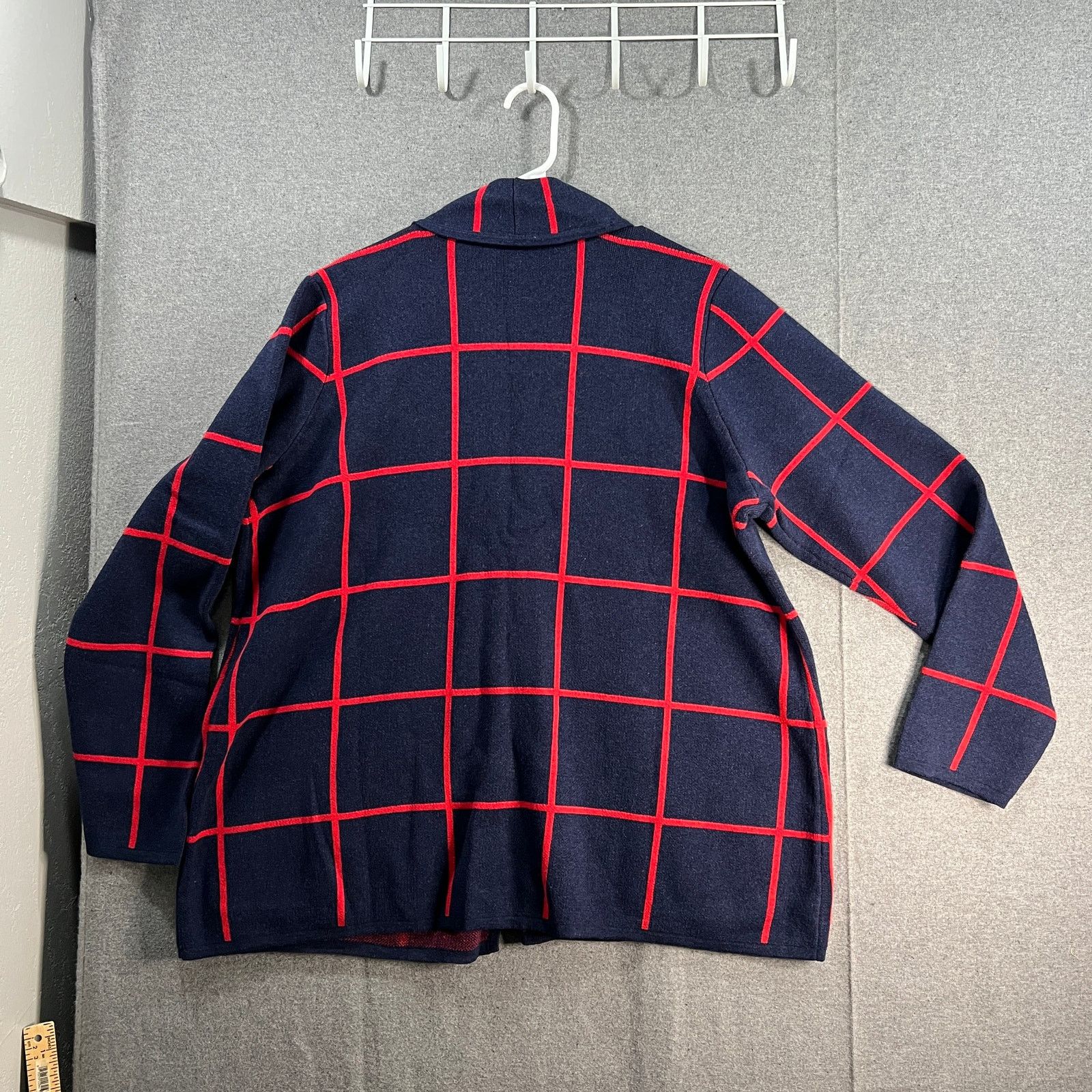 Other Denim & Co. Jacquard One Button Sweater Coat Size XL / US 12-14 / IT 48-50 - 2 Thumbnail