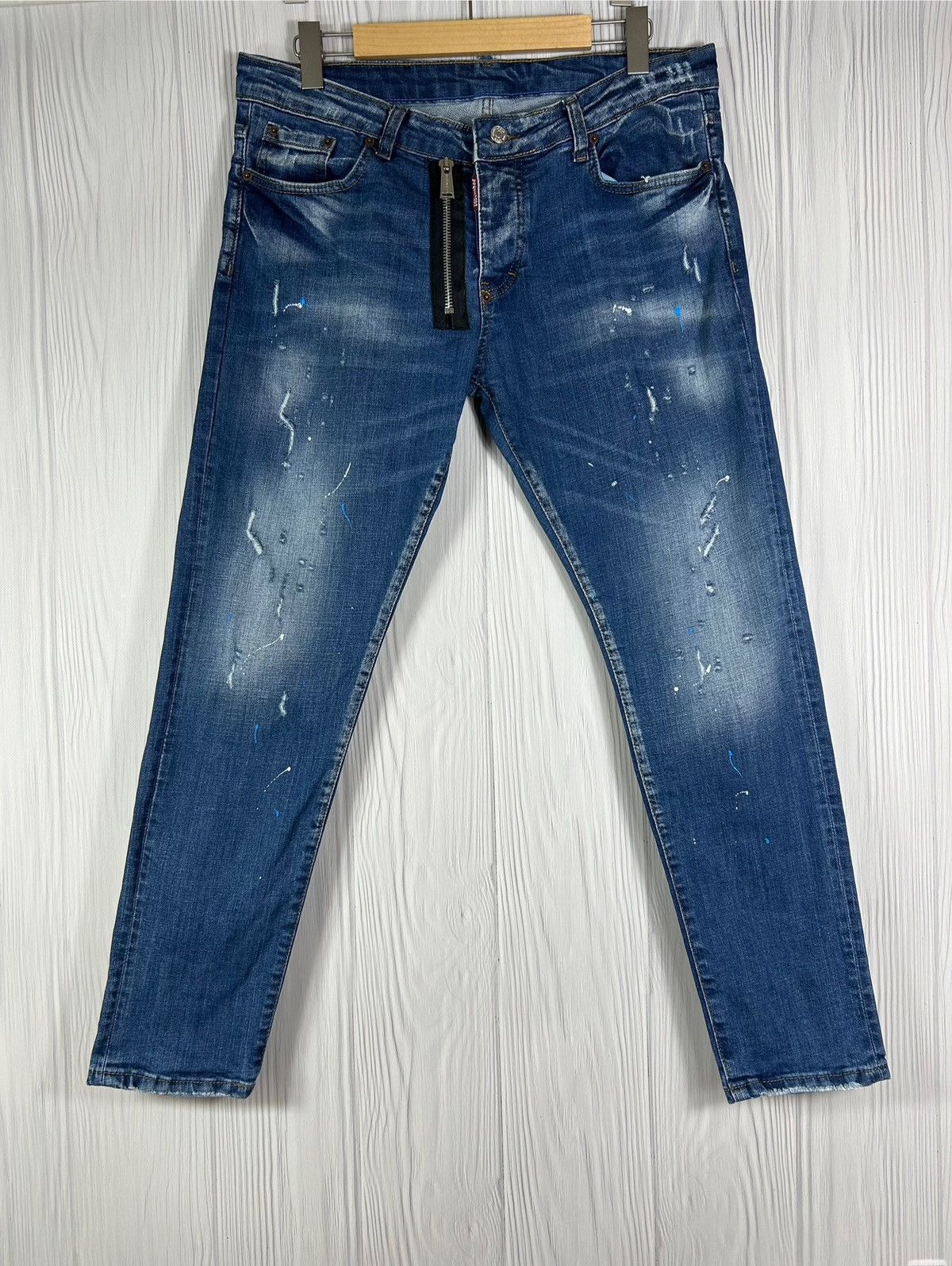 Dsquared2 Dsquared2 Milano Italy Distressed Denim Jeans Pants Size 52 Size US 36 / EU 52 - 1 Thumbnail