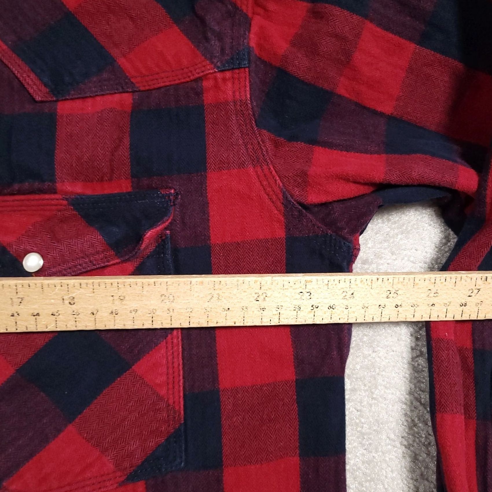Vintage VINTAGE Five Brother Shirt Mens Large Tall LT Red Plaid Flannel Heavy Work Outdoors Shirt Size US L / EU 52-54 / 3 - 7 Thumbnail