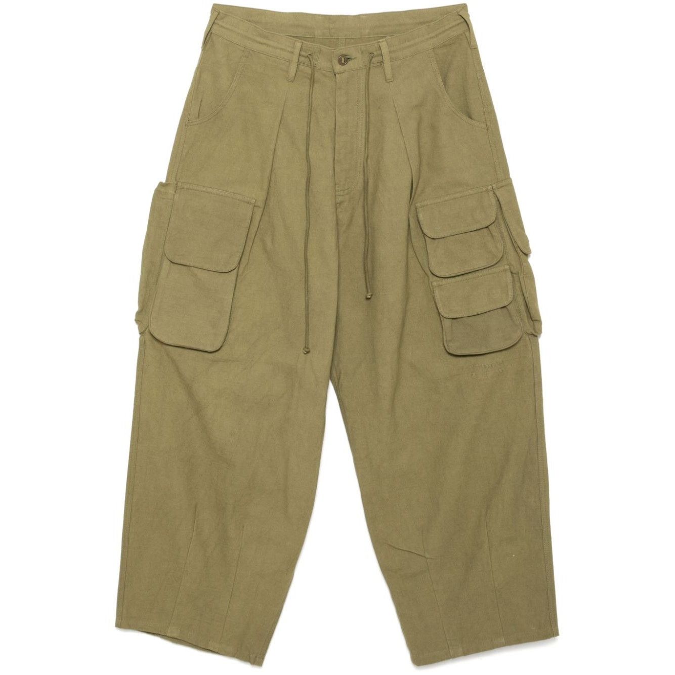 Story Mfg. STORY MFG. Forager Cargo Cotton Trousers Green Sz Small/32 Size US 32 / EU 48 - 1 Thumbnail