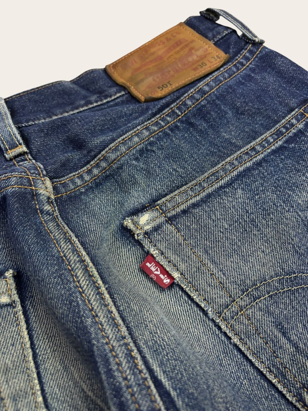 Levi's 90s Levis Lot 501 Big E Selvedge Jeans Size US 30 / EU 46 - 12 Thumbnail