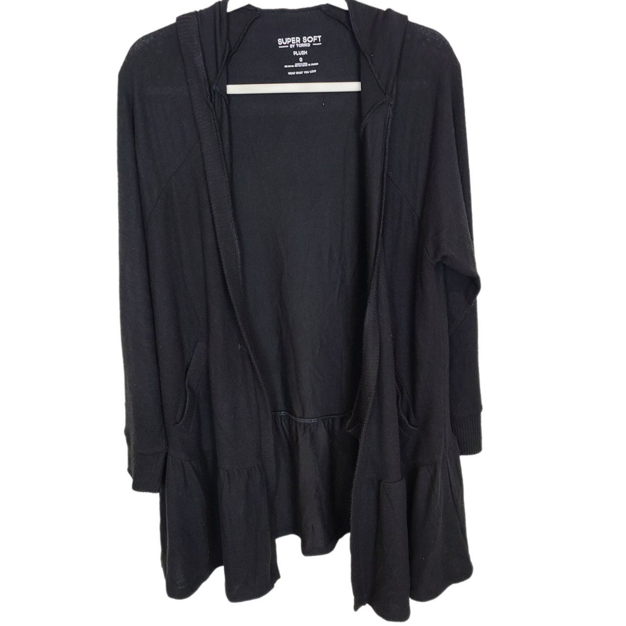 Corridor Torrid Sweater Cardigan Women 0X Supersoft Plush Open Hooded Size XL / US 12-14 / IT 48-50 - 1 Thumbnail