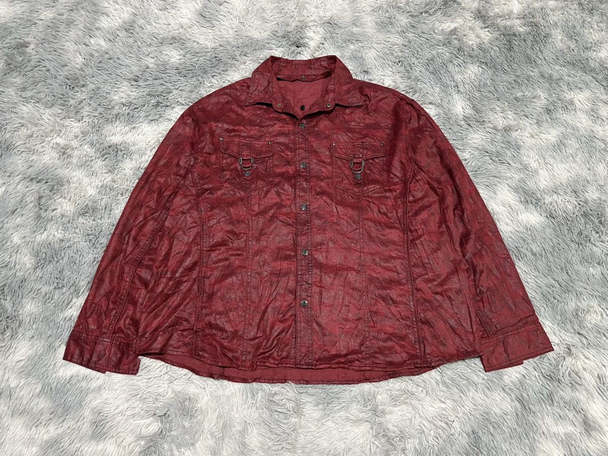 In The Attic 🔥Sick Y2K In The Attic Acid Blood Waxed Shirt Goth Punk Size US XL / EU 56 / 4 - 2 Thumbnail